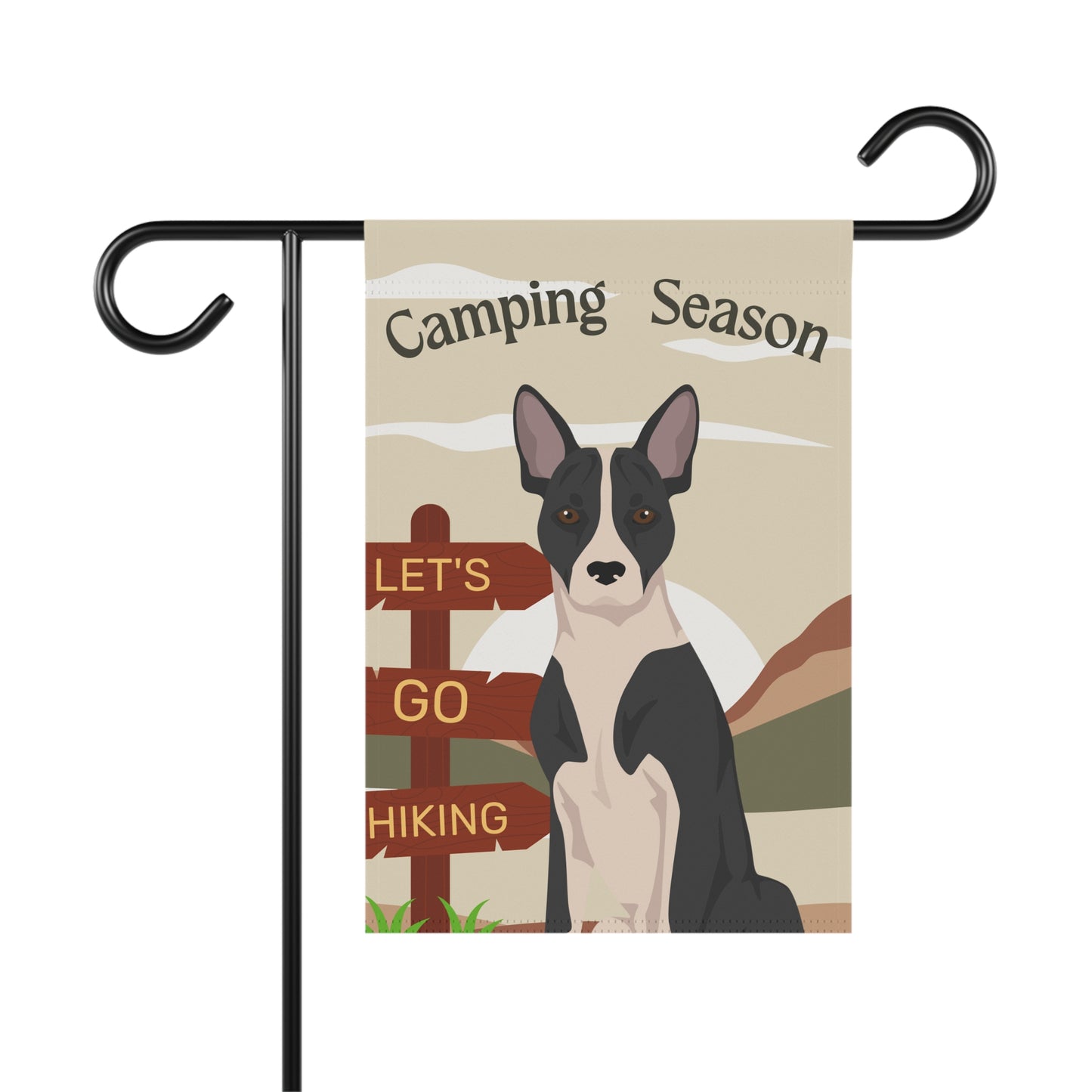 Telomian Dog Camping Garden Flag
