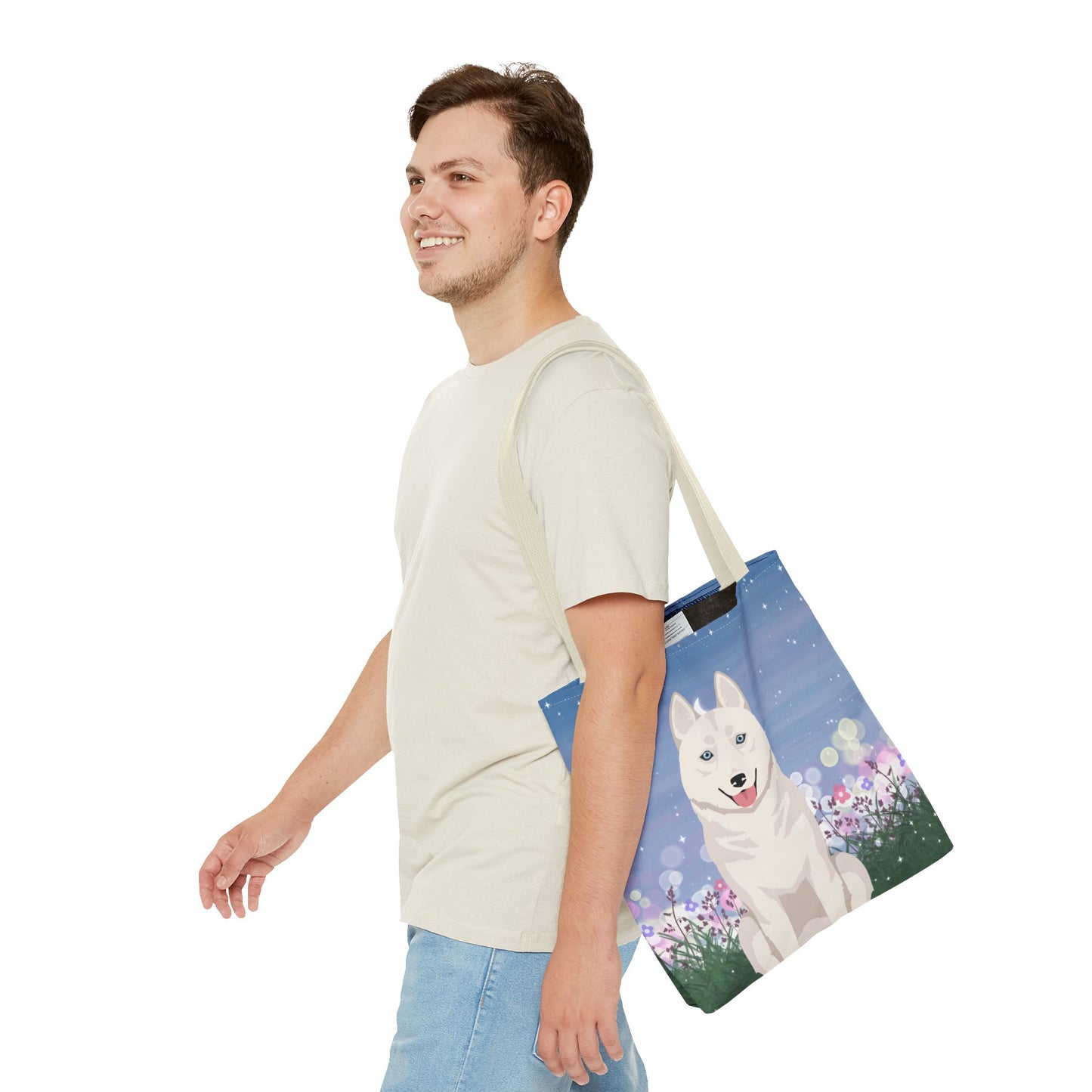 Siberian Husky Dog Tote Bag 16x16