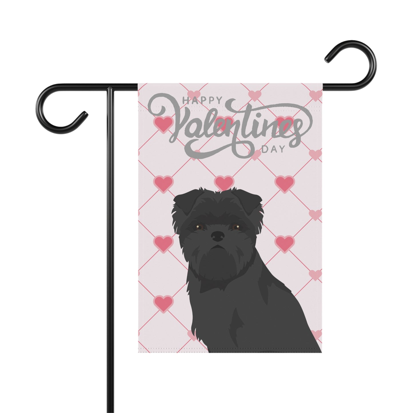 Affenpinscher Dog Valentines Day Garden Flag