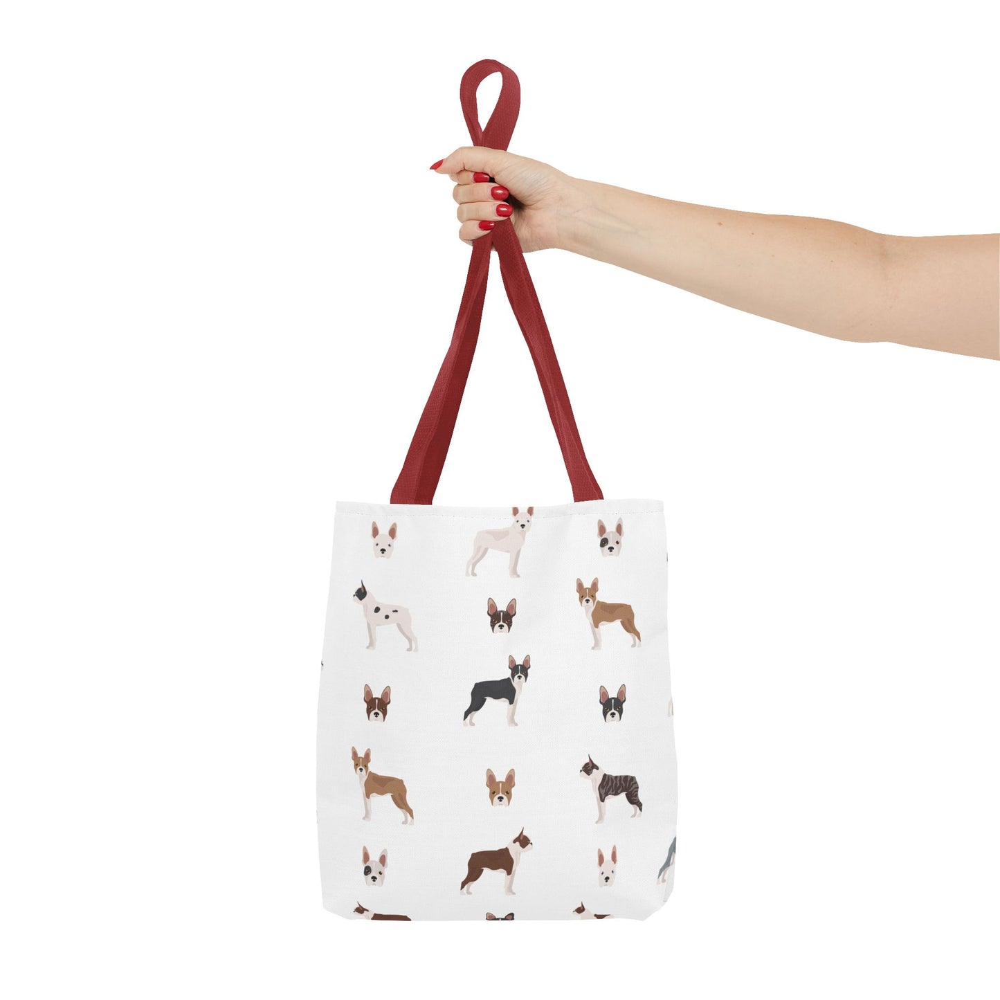 Boston Terrier Dog Tote Bag, Terrier Dog Mom Gift