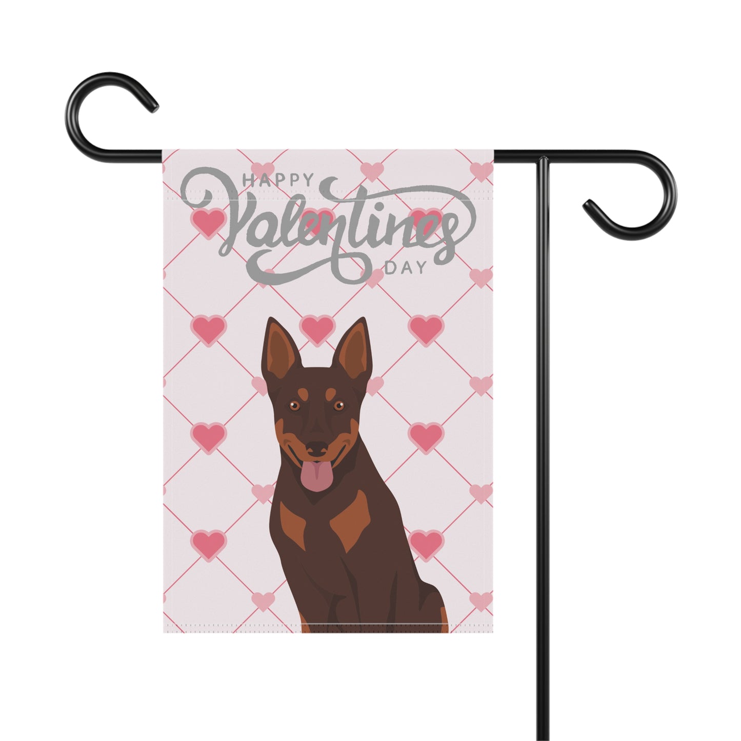 Australian Cattle Dog Valentines Day Garden Flag