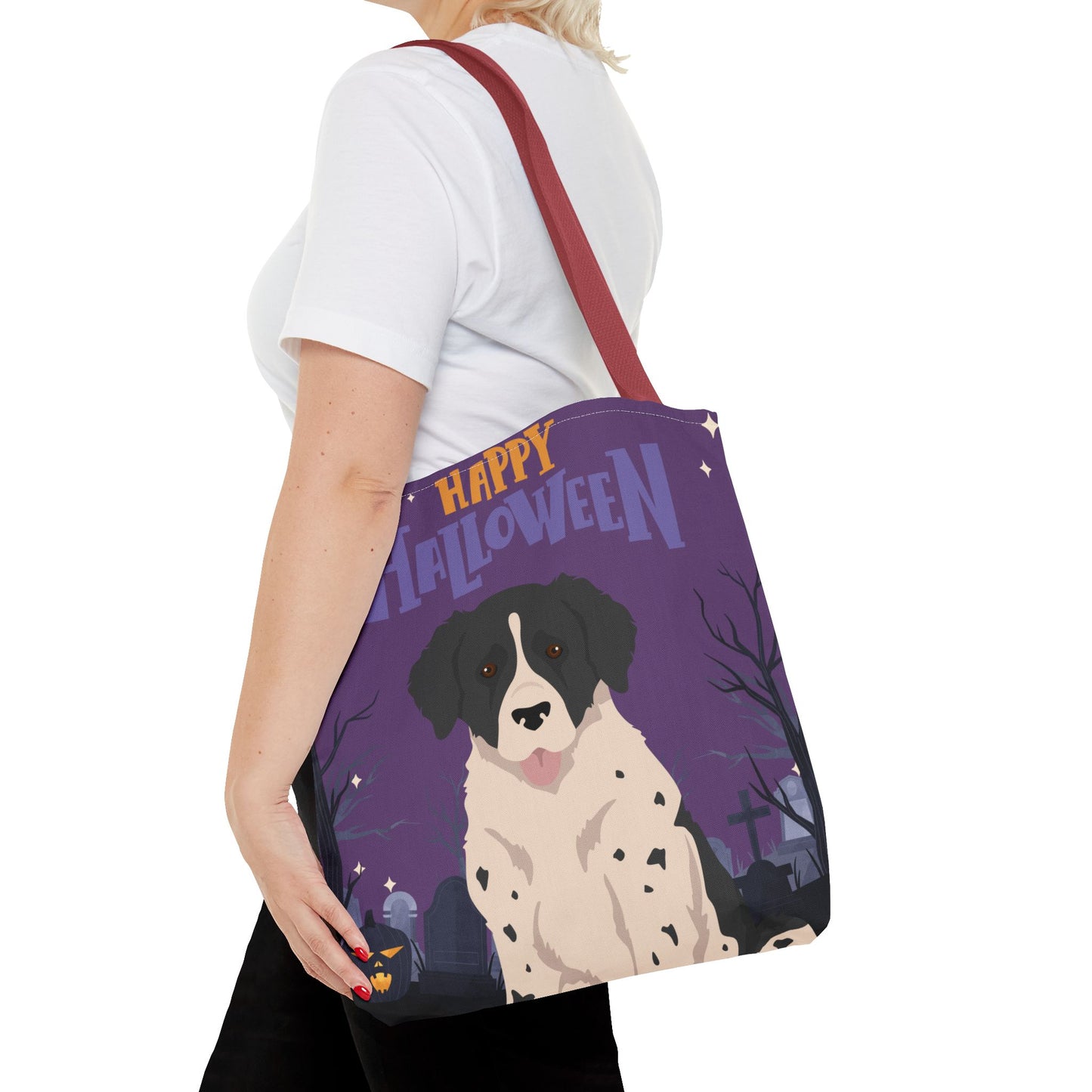 Wetterhoun Dog Happy Halloween Tote Bag 16x16