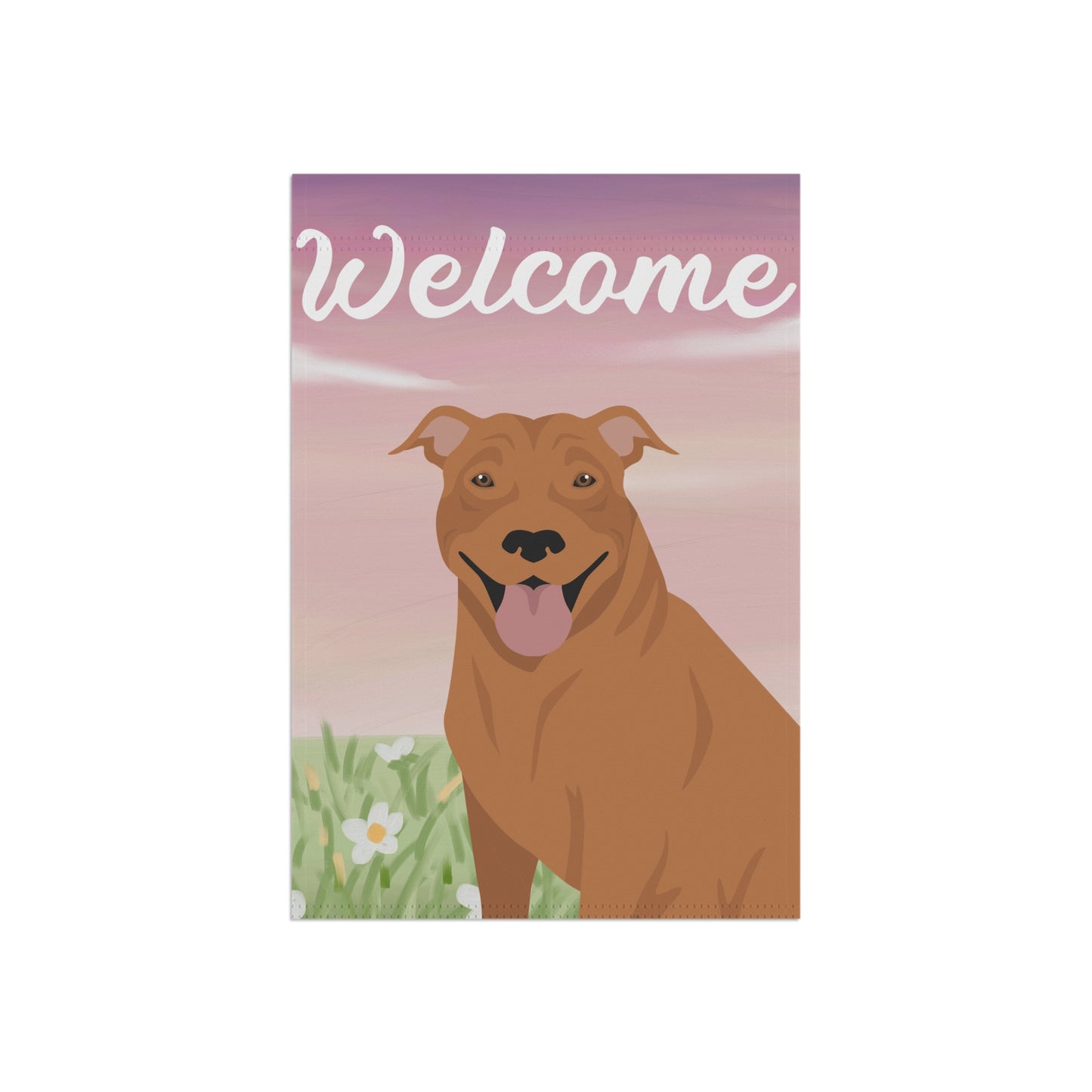 Pit Bull Dog Welcome Garden Flag
