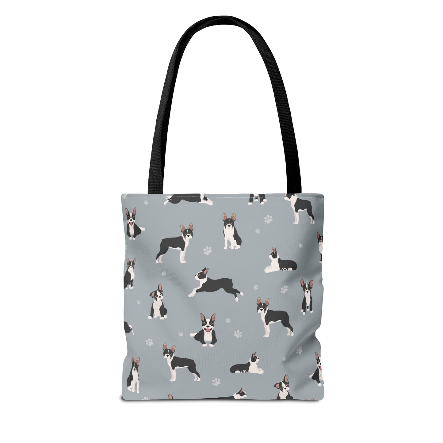 Boston Terrier Dog Tote Bag, Terrier Dog Mom Gift
