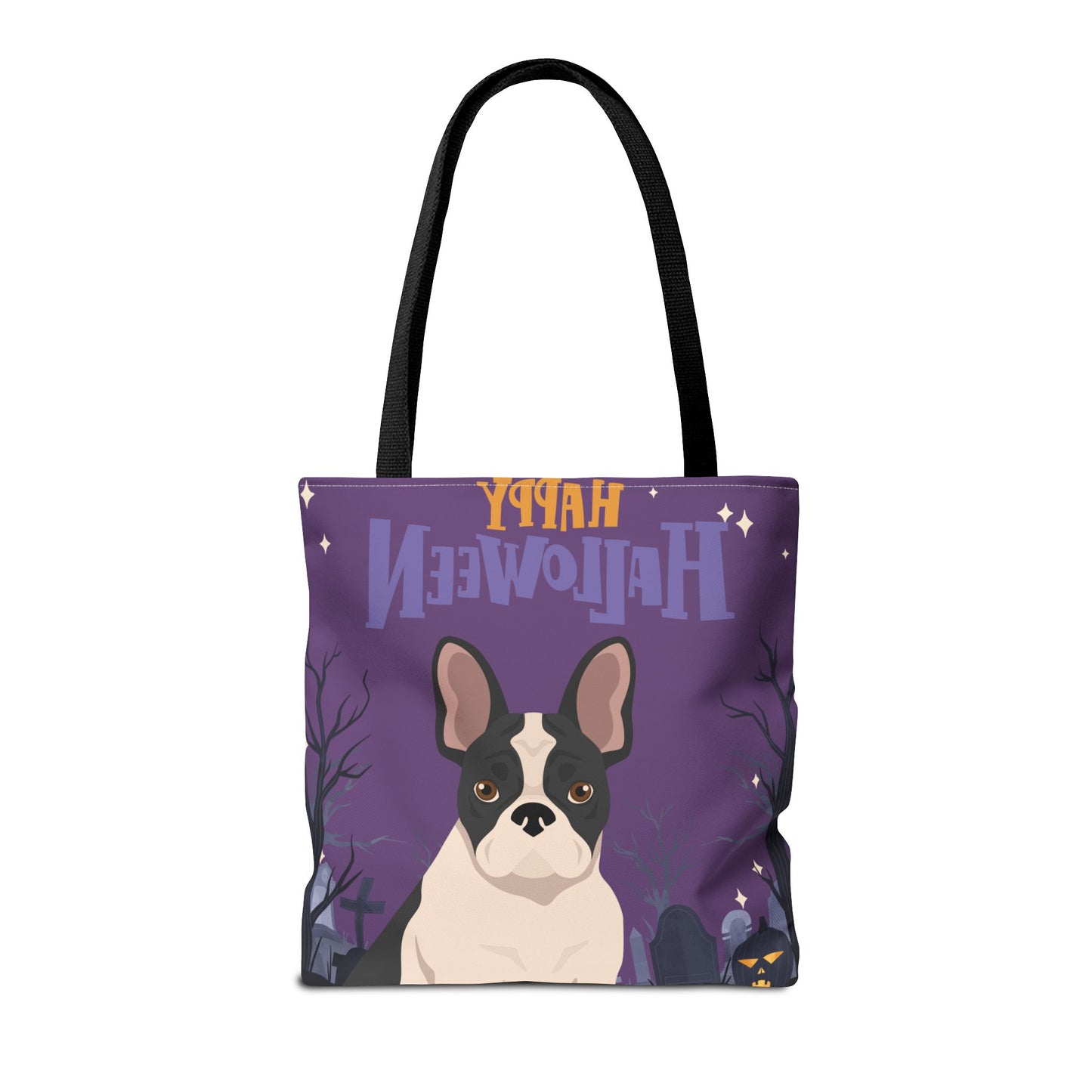 French Bulldog Dog Happy Halloween Tote Bag 16x16