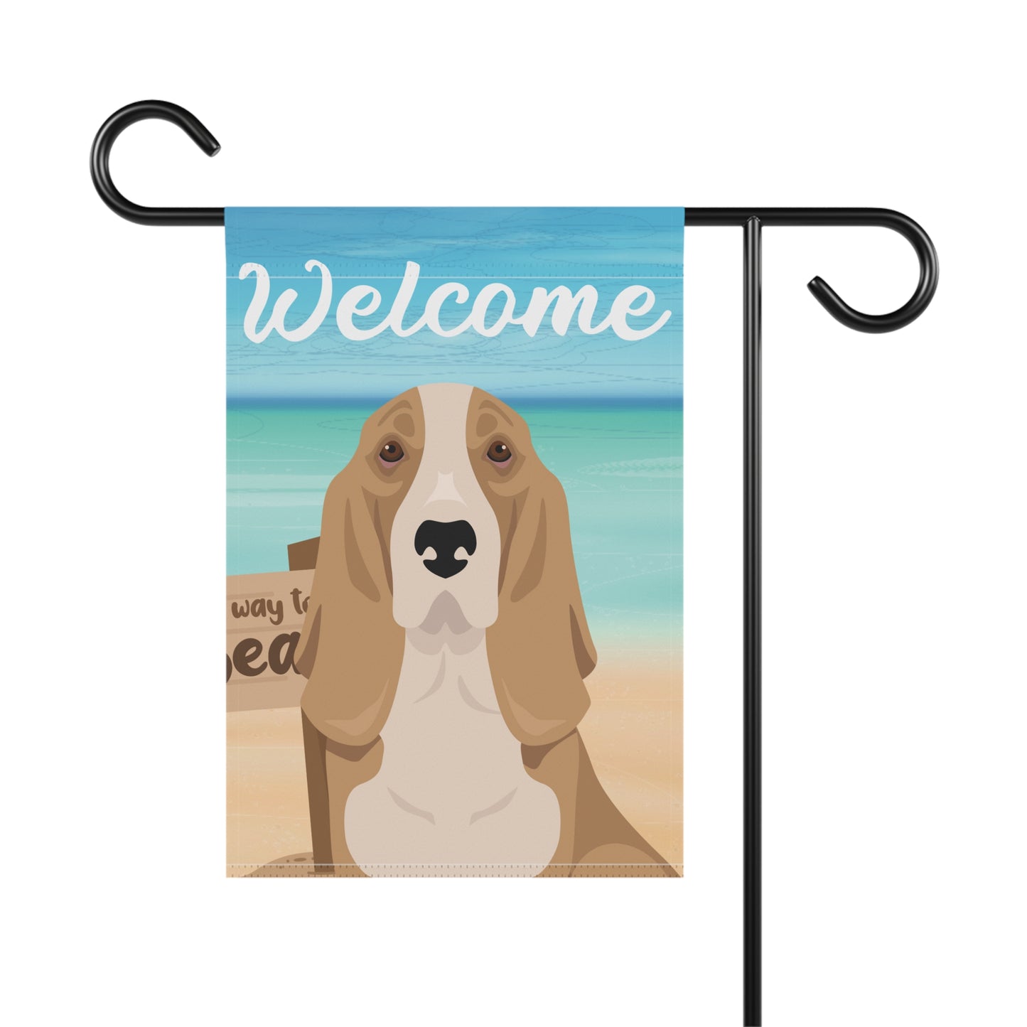 Basset Hound Dog Garden Flag