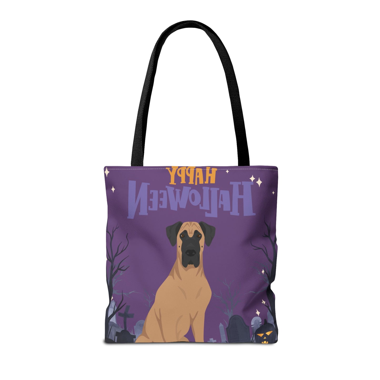 Great Dane Dog Happy Halloween Tote Bag 16x16