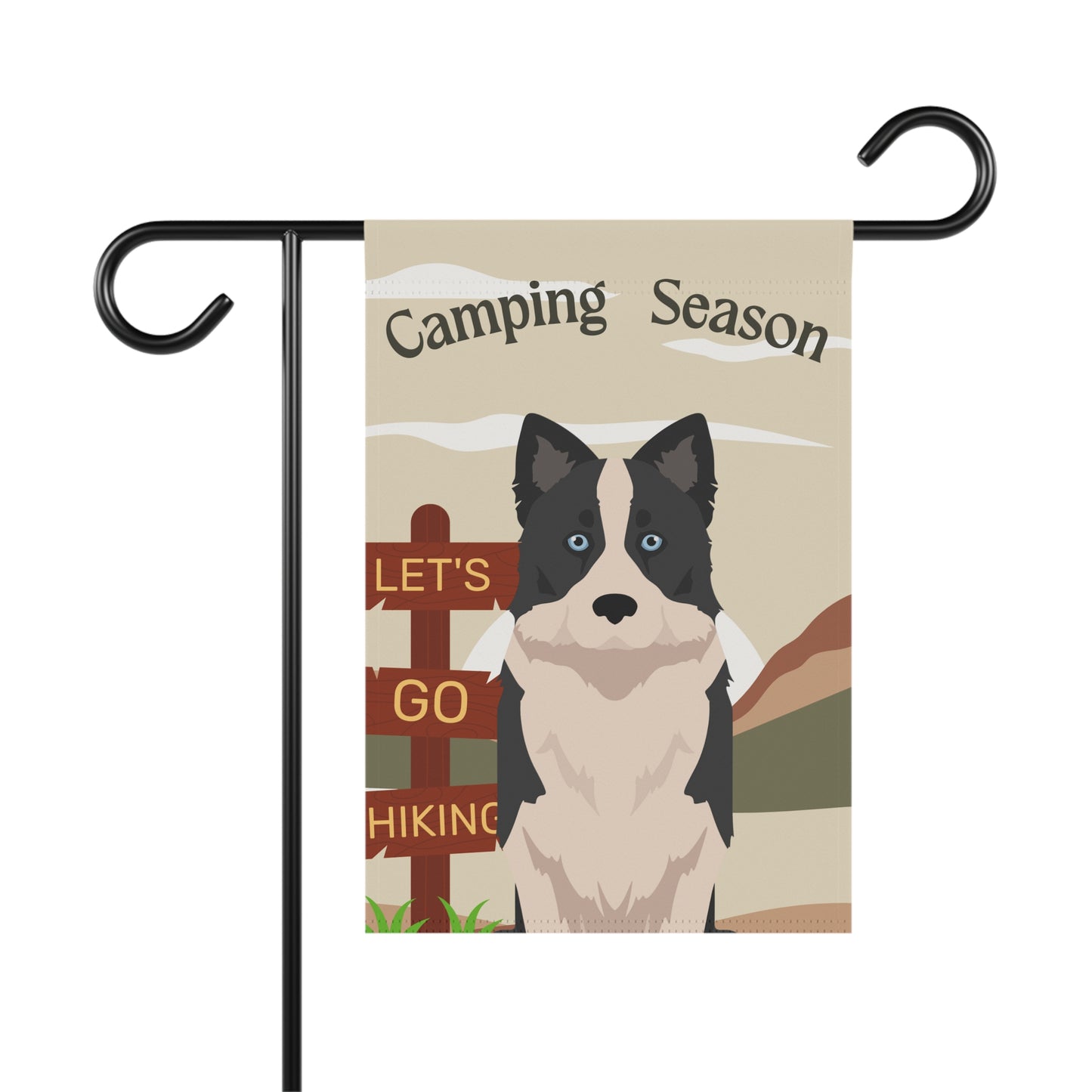 Yakutian Laika Dog Camping Garden Flag