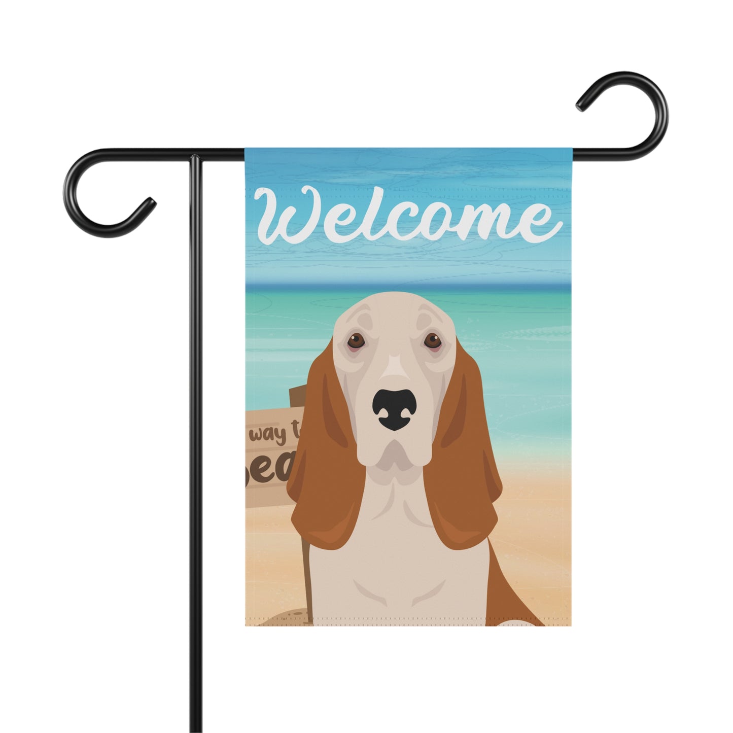 Basset Hound Dog Garden Flag