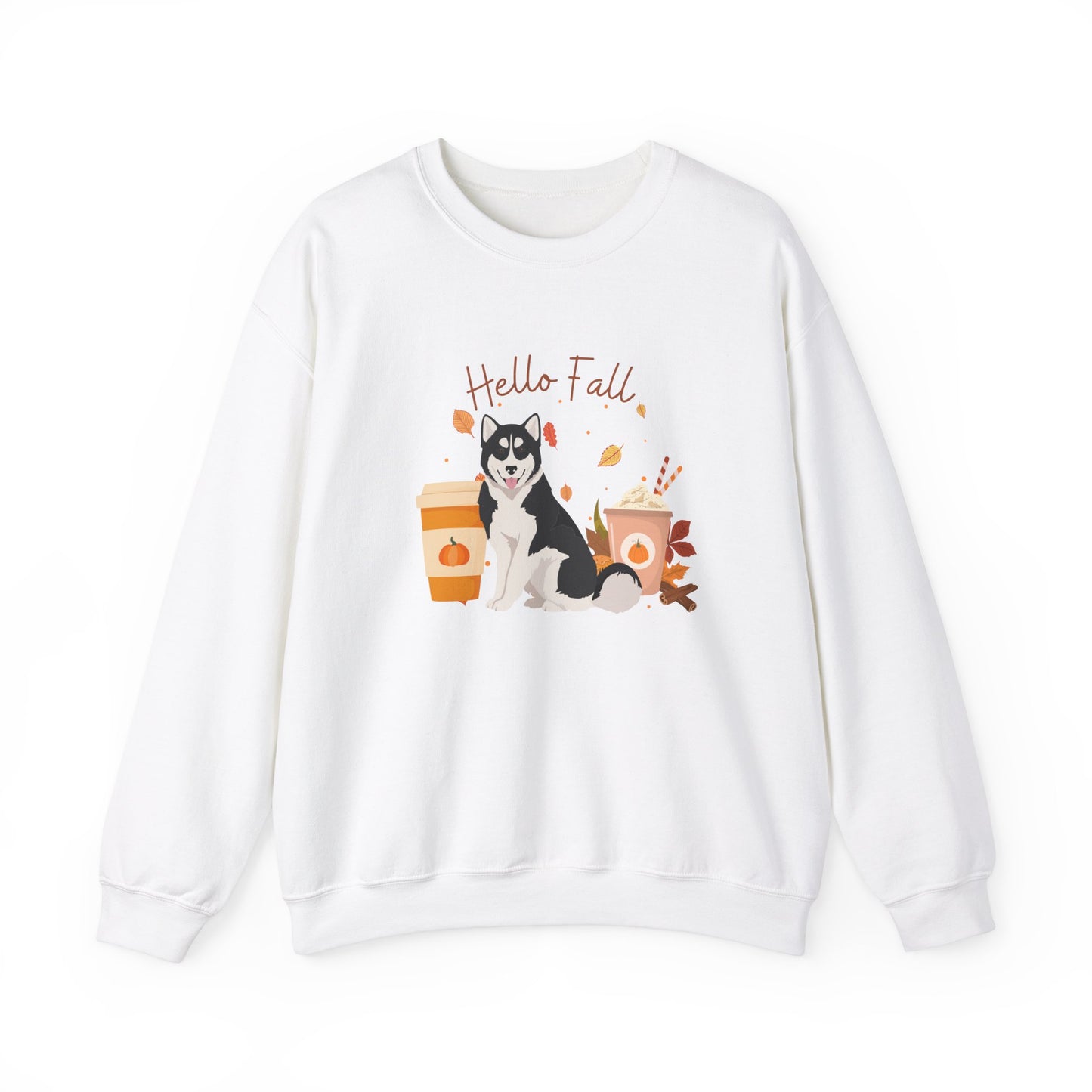 Canadian Inuit Dog Fall Halloween Unisex Heavy Blend Crewneck Sweatshirt
