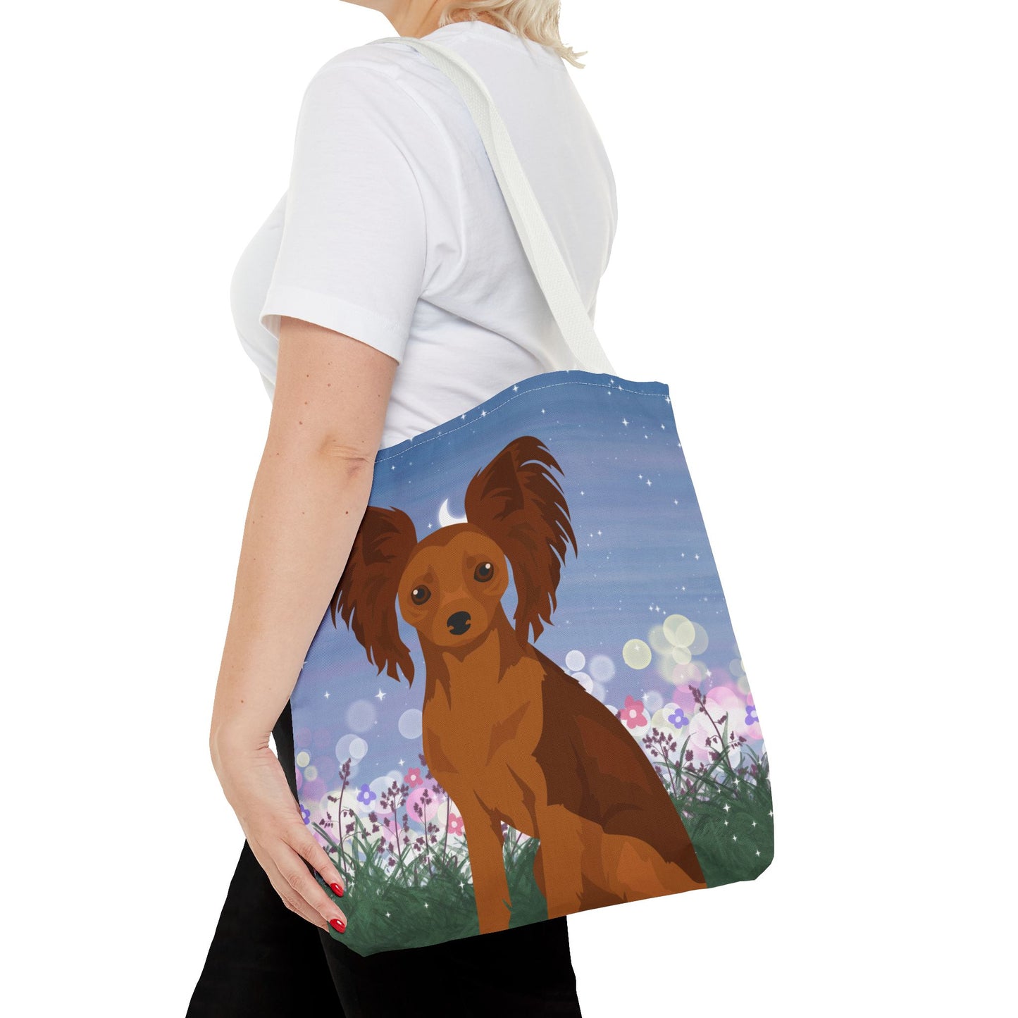 Russian Toy Terrier Dog Tote Bag 16x16