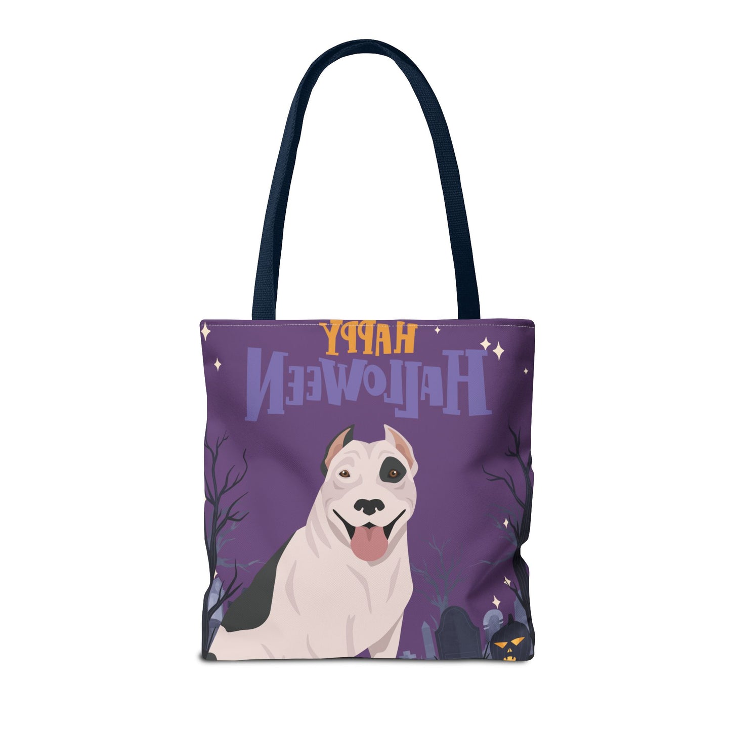 Pit Bull Dog Happy Halloween Tote Bag 16x16