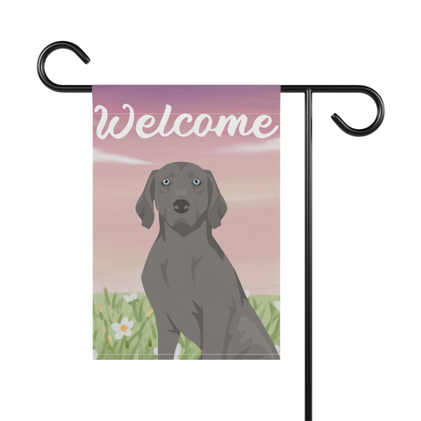 Weimaraner Dog Welcome Garden Flag