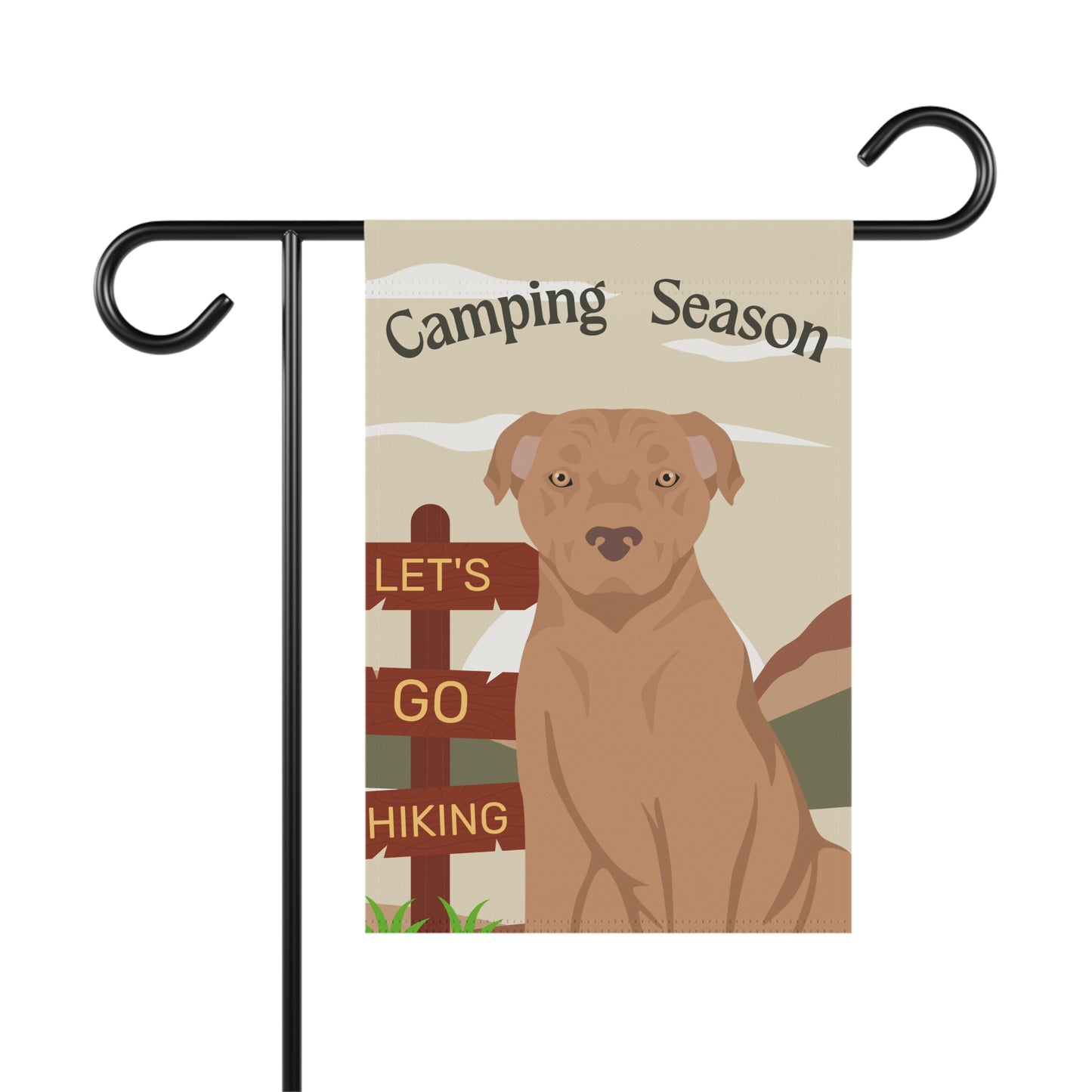 American Staffordshire Terrier Dog Camping Garden Flag