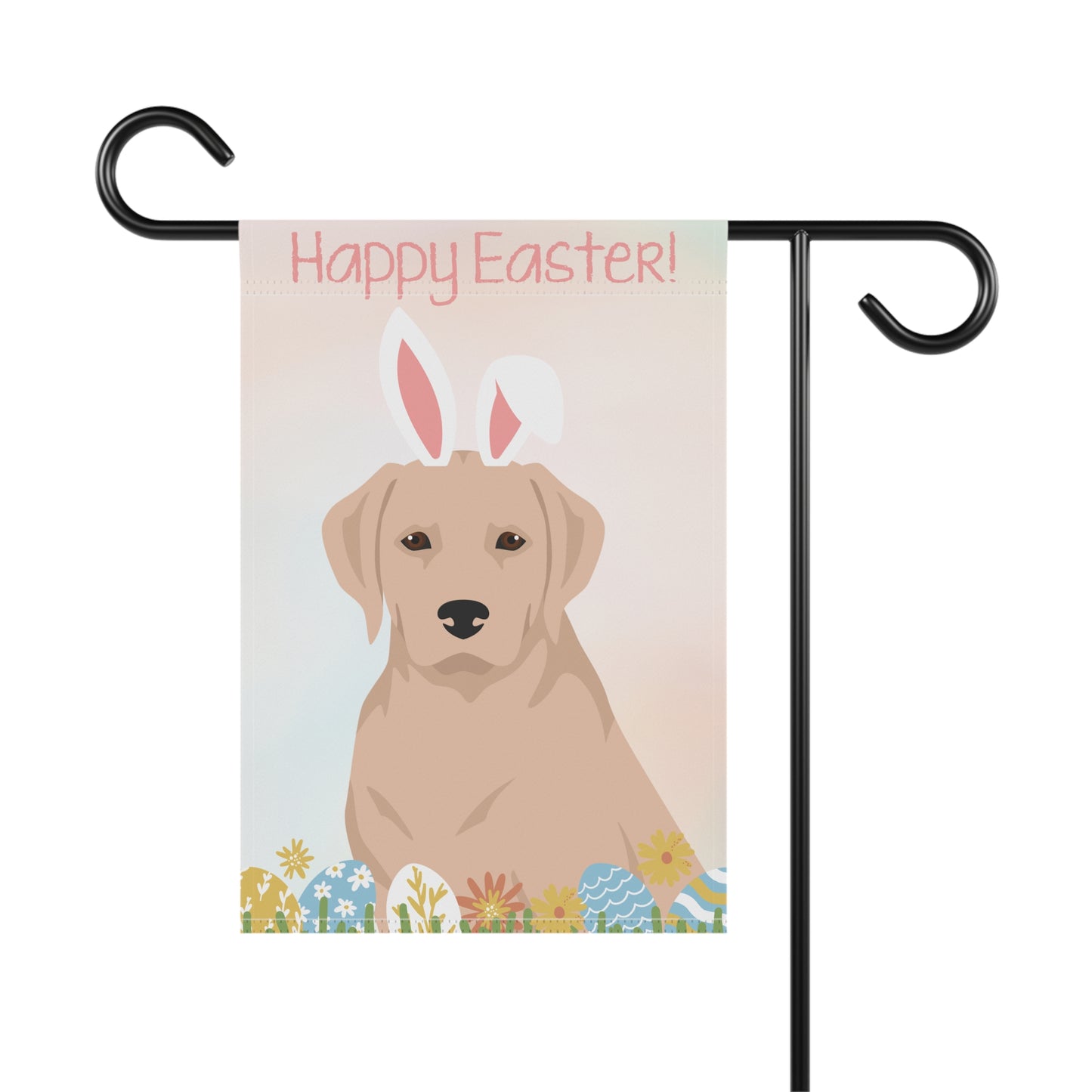 Labrador Retriever Dog Happy Easter Garden Flag