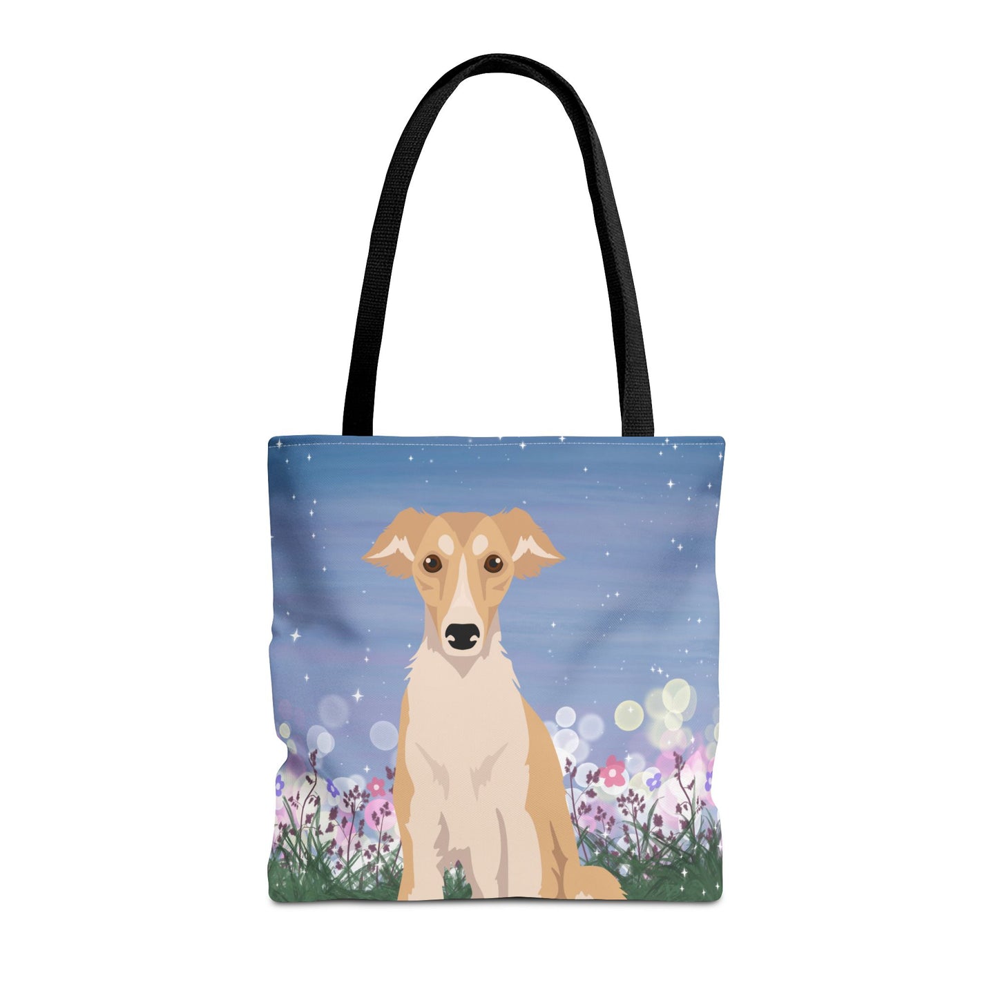 Silken Windhound Dog Tote Bag 16x16