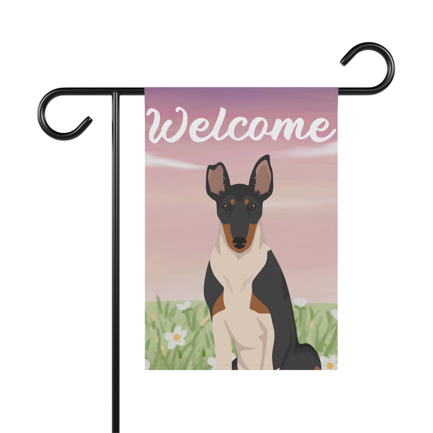 Smooth Collie Dog Welcome Garden Flag