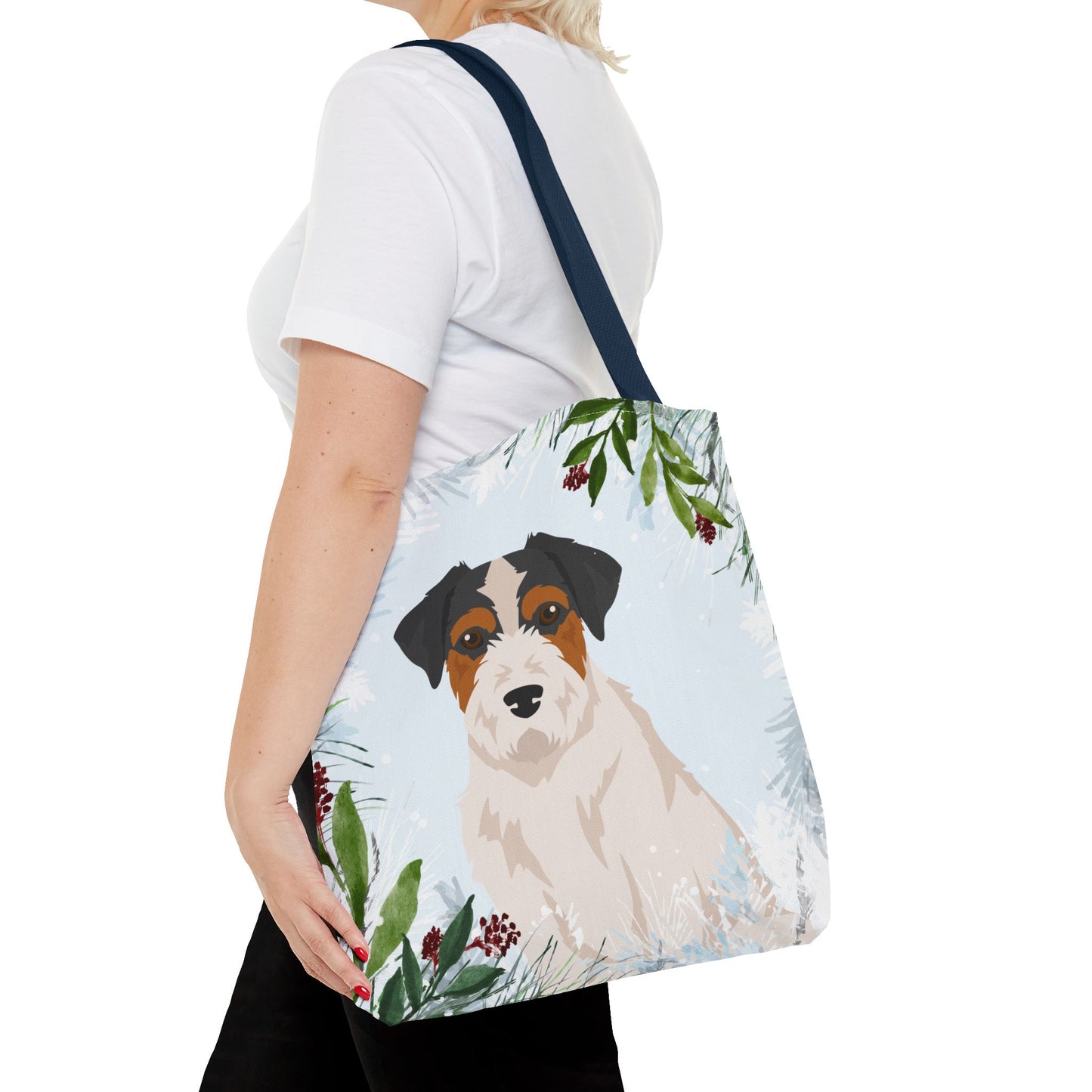 Jack Russell terrier Dog Christmas Holiday Tote Bag 16x16