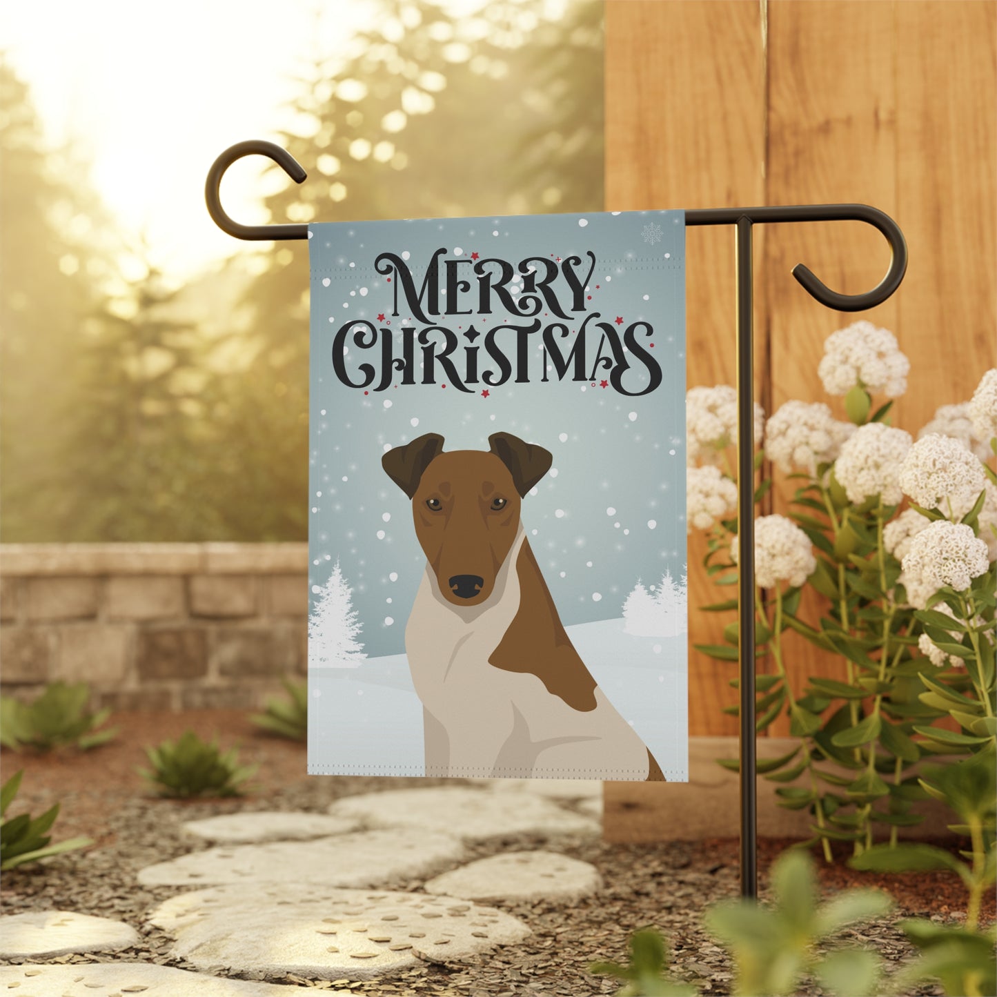 Smooth Fox Terrier Dog Garden Flag