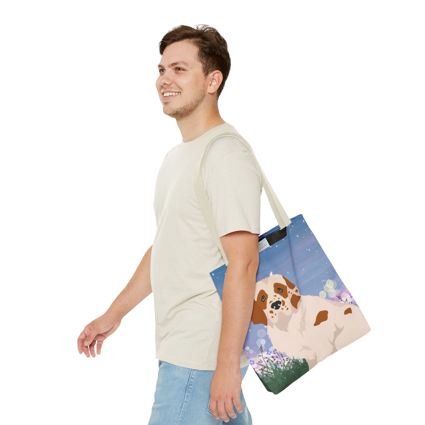 Clumber Spaniel Dog Tote Bag 16x16