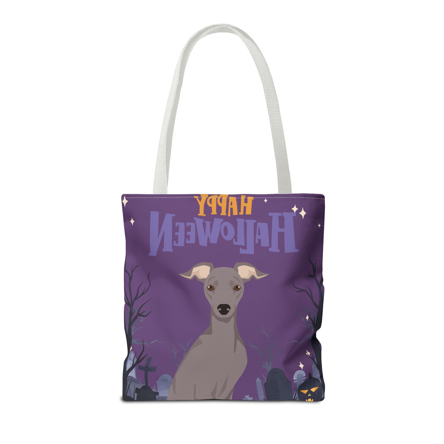 Italian Greyhound Dog Happy Halloween Tote Bag 16x16