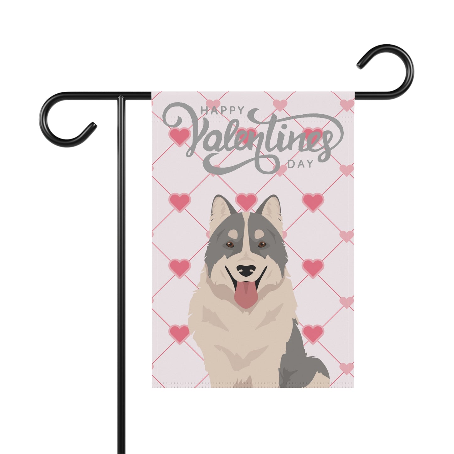 Thai Bangkaew Dog Valentines Day Garden Flag
