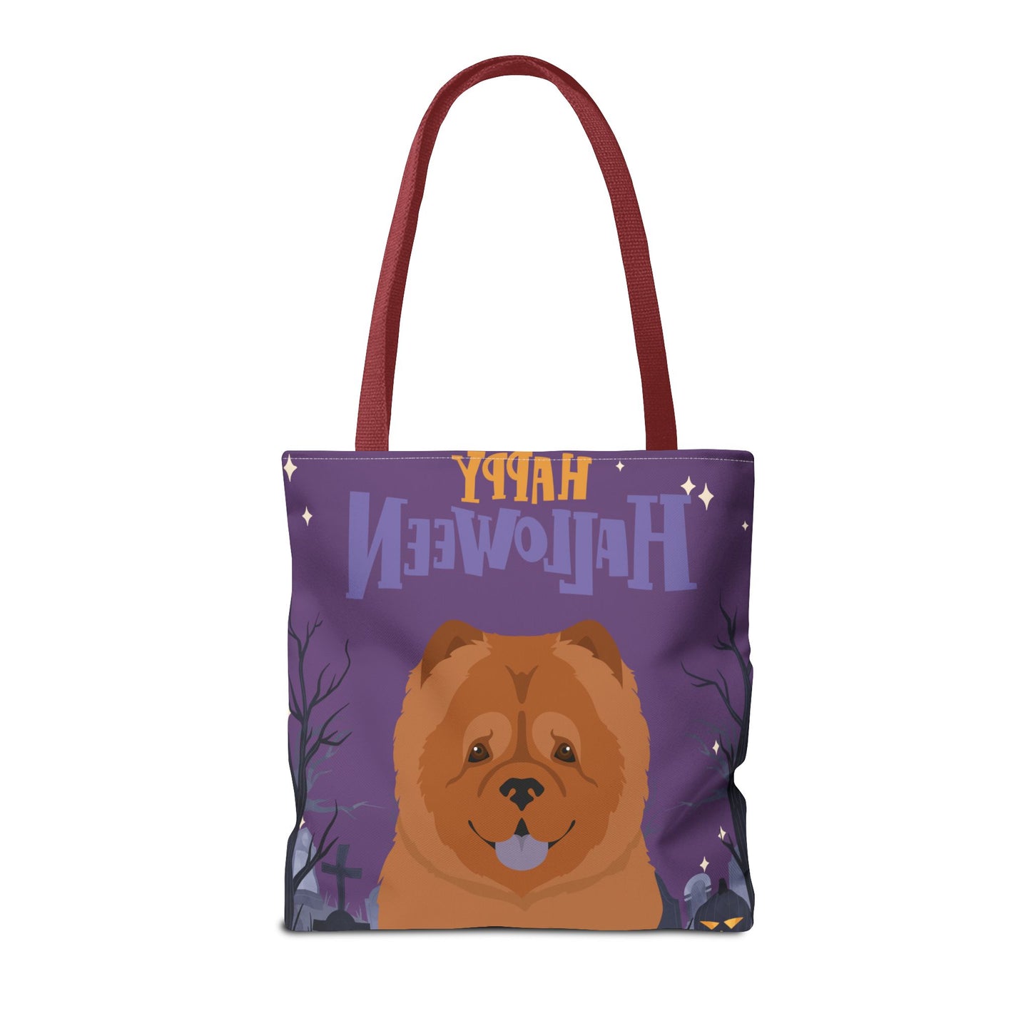 Chow Chow Dog Happy Halloween Tote Bag 16x16