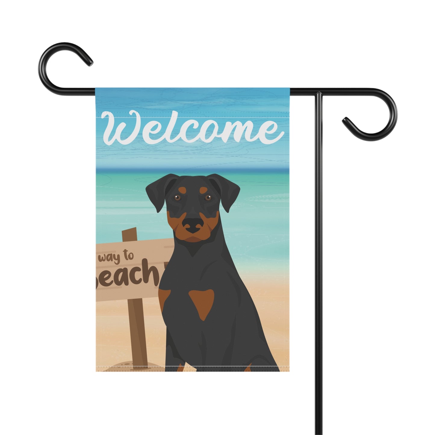 Doberman Pinscher Dog Garden Flag