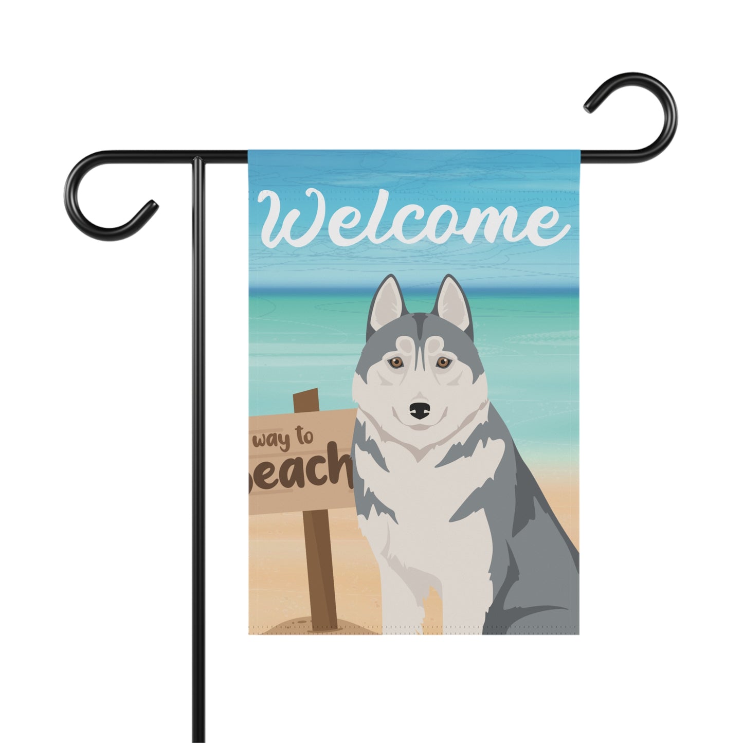 Siberian Husky Dog Garden Flag