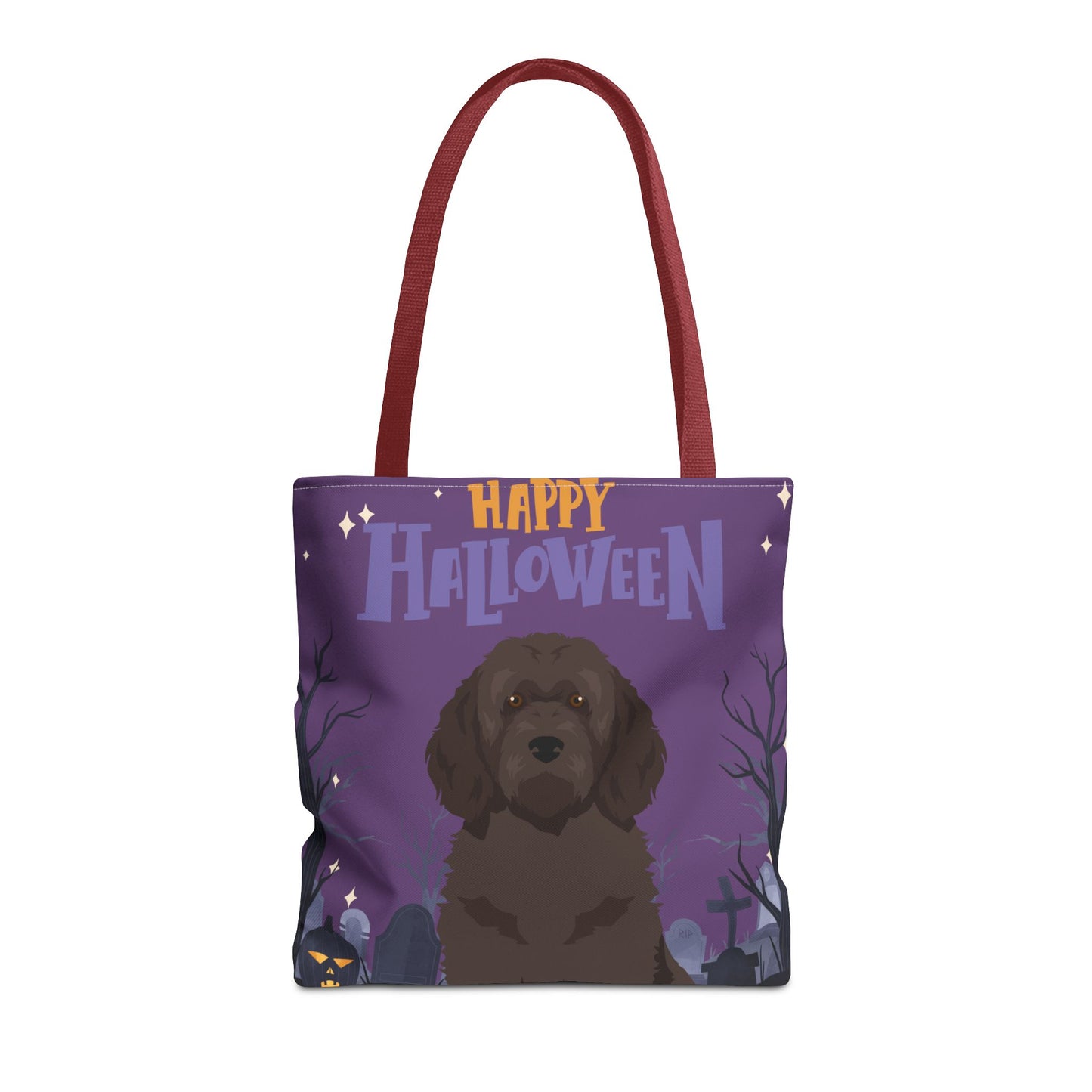Portuguese Water Dog Dog Happy Halloween Tote Bag 16x16