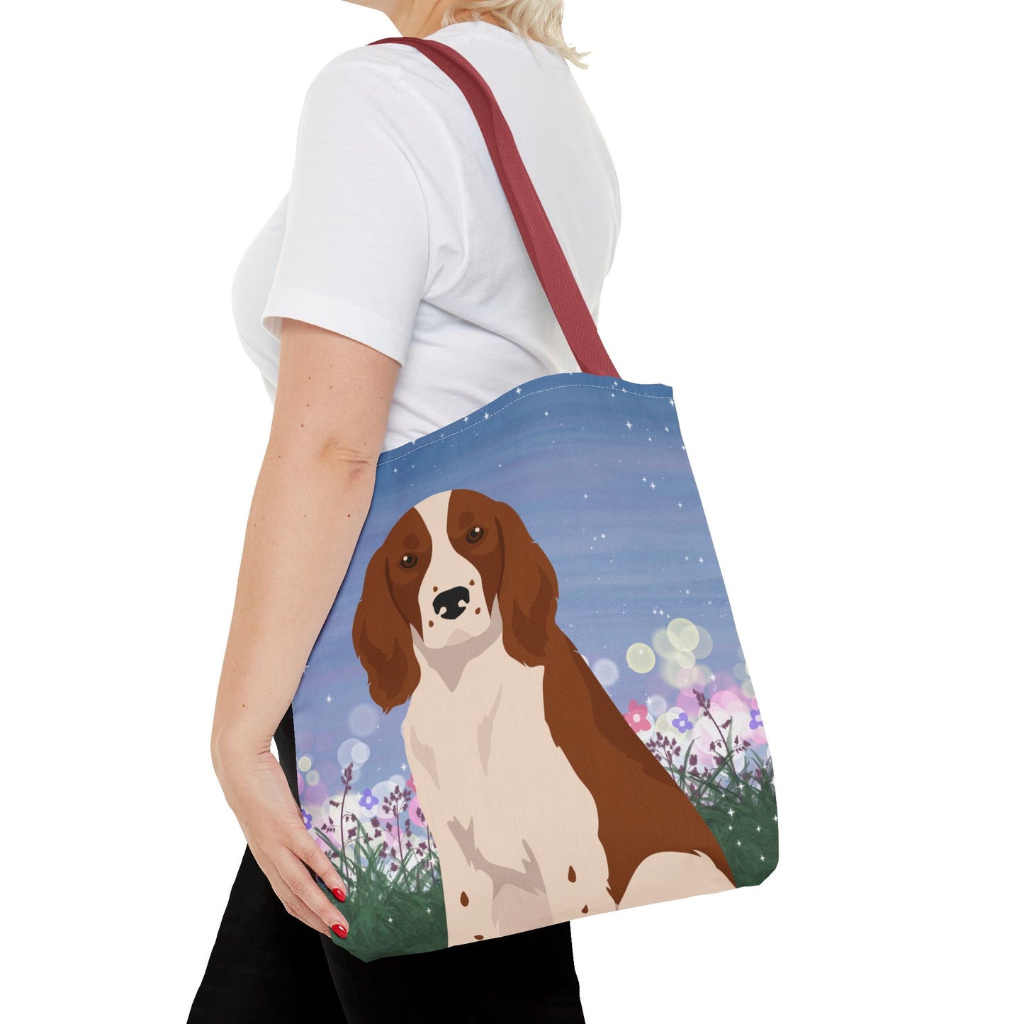 Welsh Springer Spaniel Dog Tote Bag 16x16