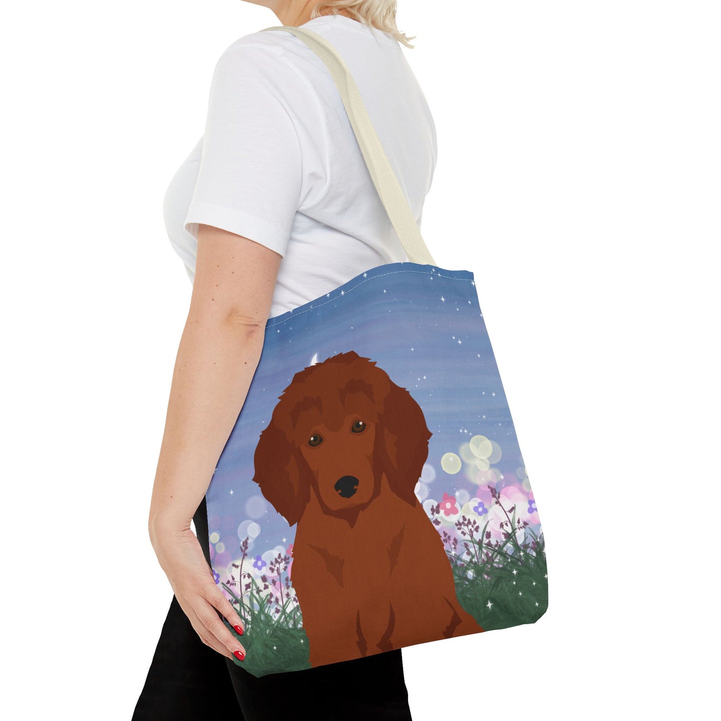 Poodle Dog Tote Bag 16x16