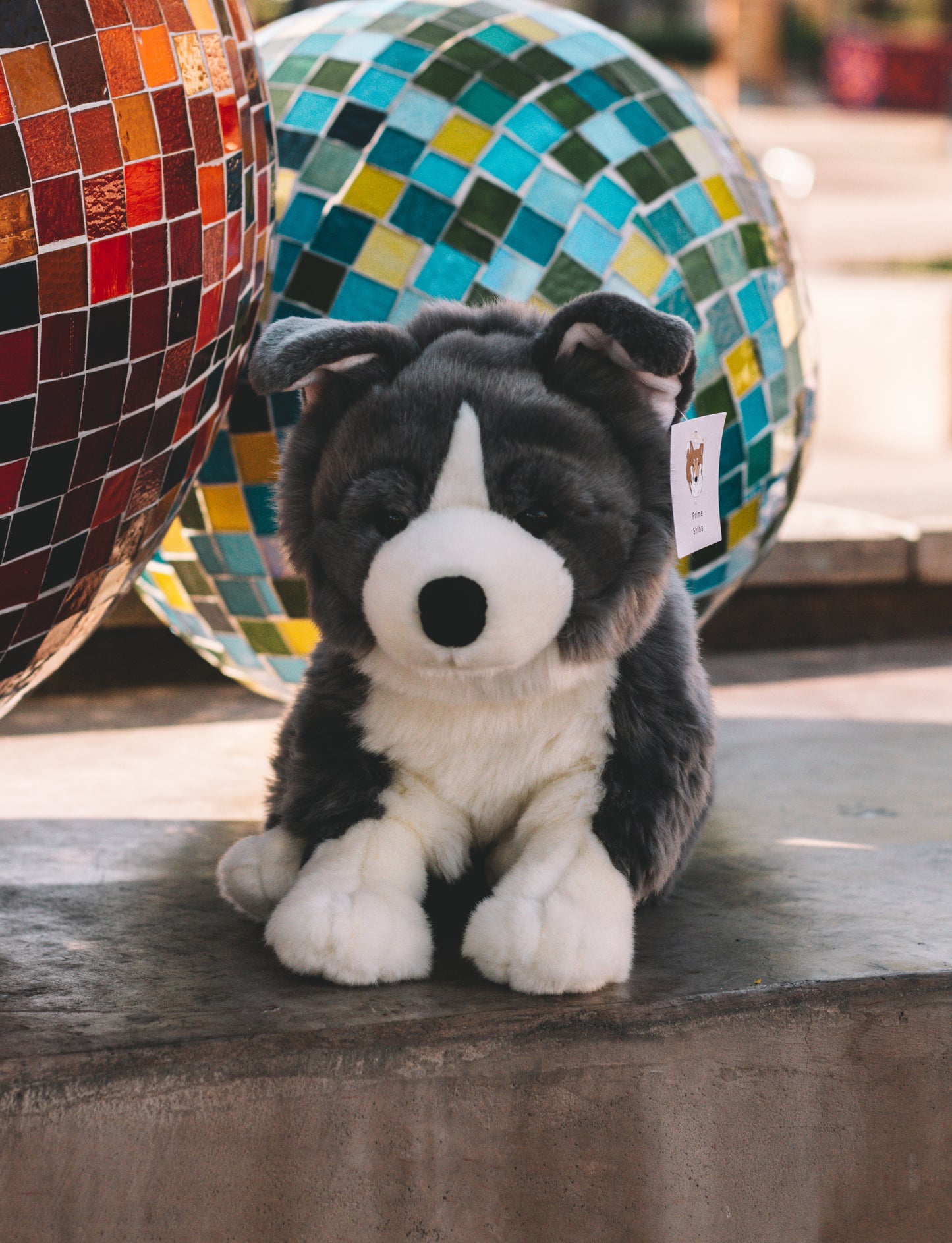 Atlas the Blue Border Collie Dog Plush 15in