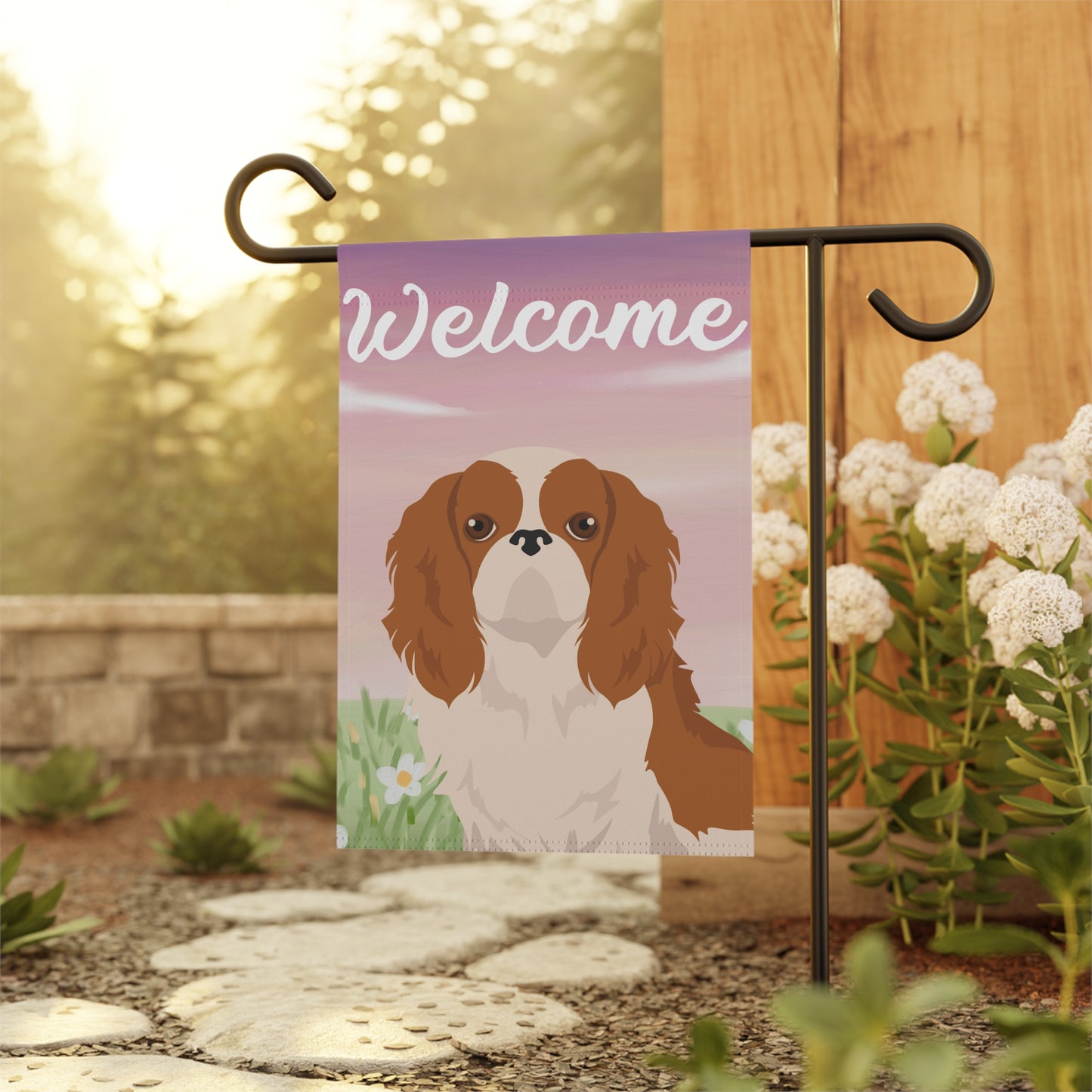English Toy Dog Welcome Garden Flag
