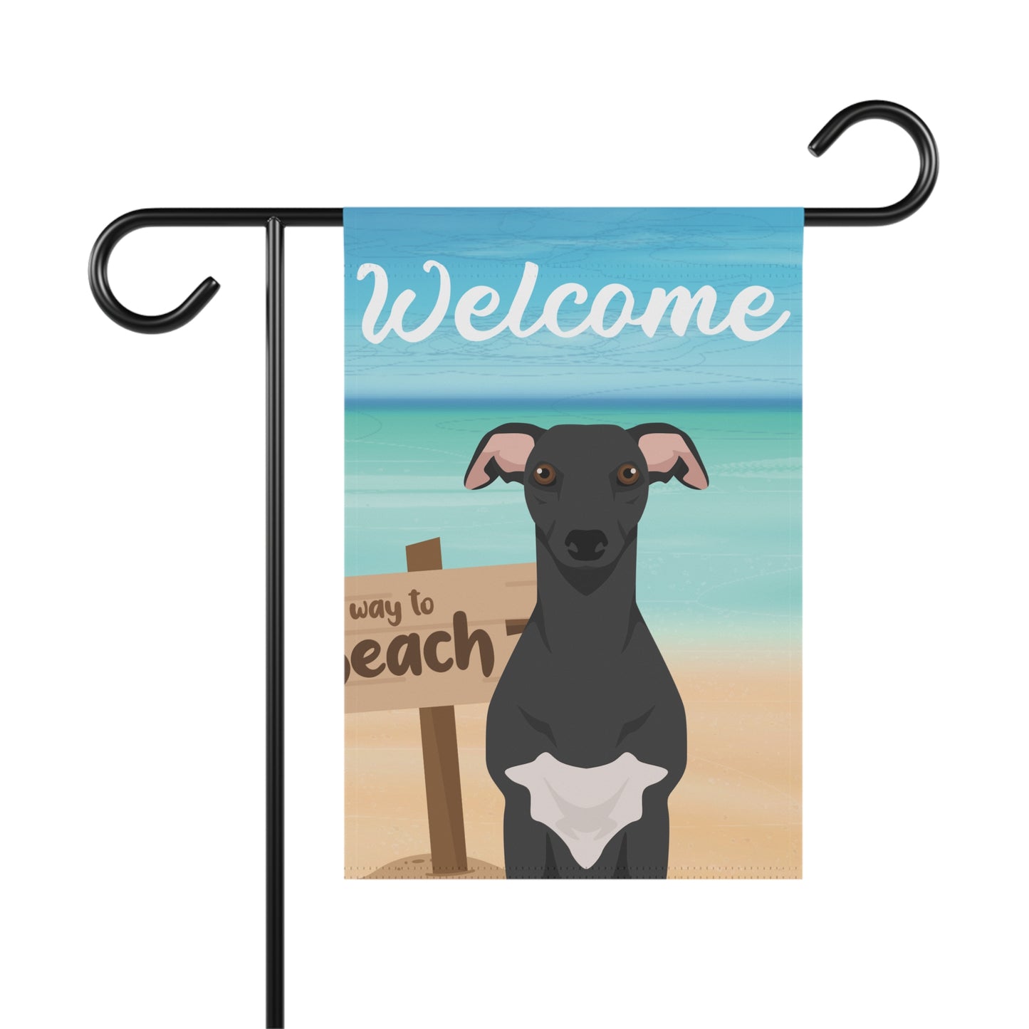 Whippet Dog Garden Flag