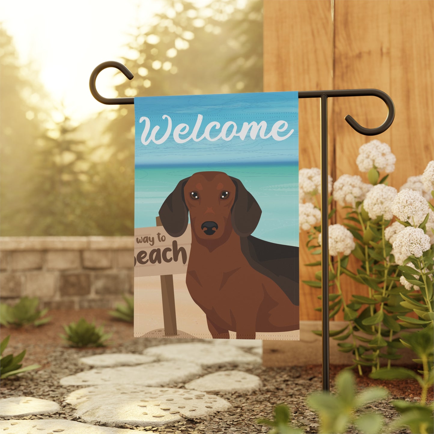 Dachshund Dog Garden Flag