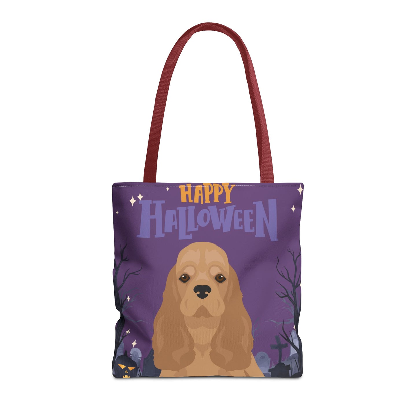 Cocker Spaniel Dog Happy Halloween Tote Bag 16x16