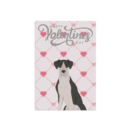 Great Dane Dog Valentines Day Garden Flag