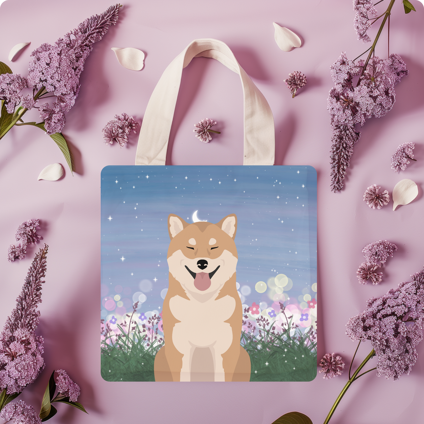 Shiba Inu Dog Tote Bag 13x13