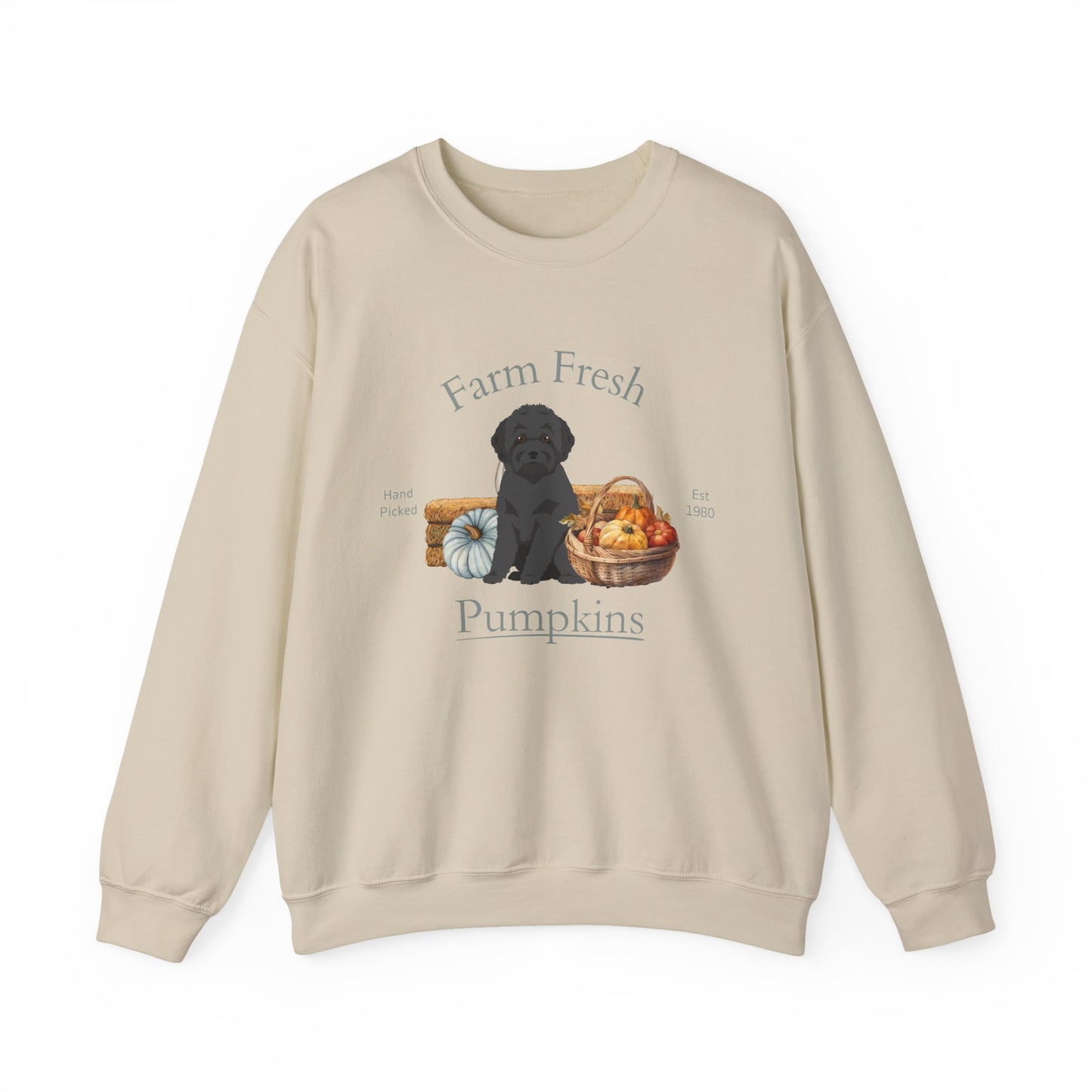 Toy Poodle Dog Fall Farm Fresh Unisex Heavy Blend Crewneck Sweatshirt