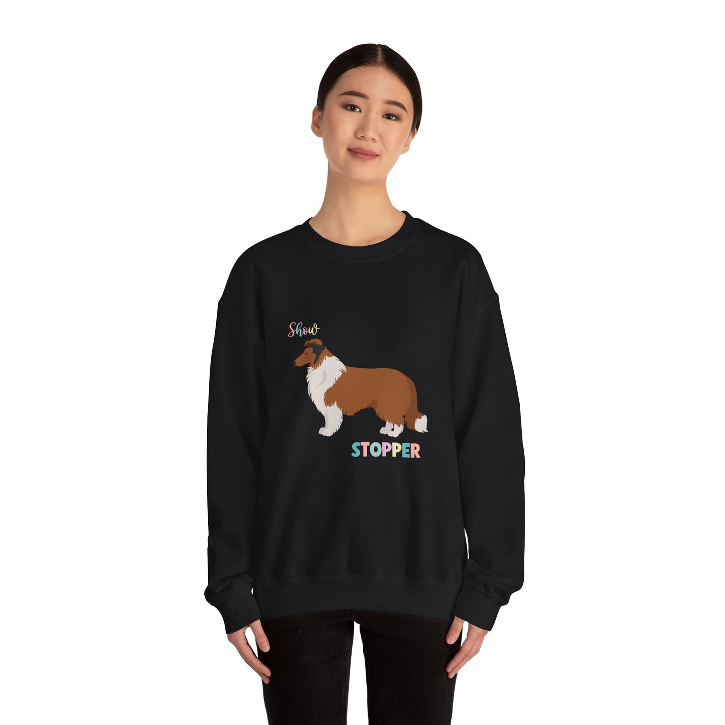 Collie Dog Unisex Heavy Blend Crewneck Sweatshirt