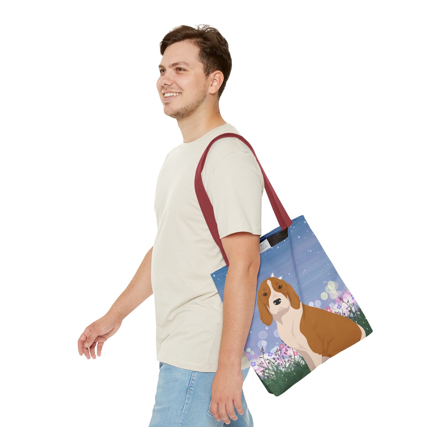 American English Coonhound Dog Tote Bag 16x16