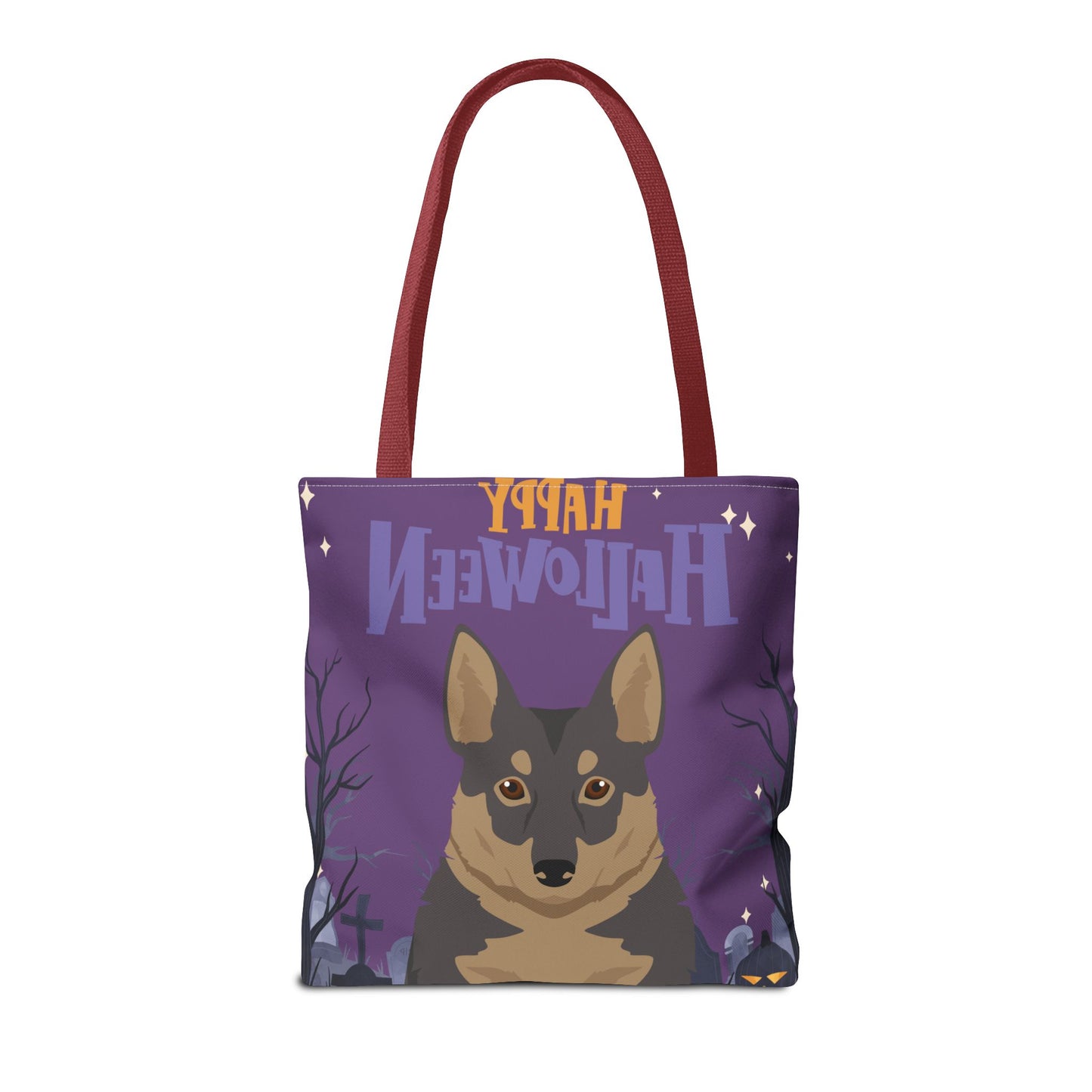 Swedish Vallhund Dog Happy Halloween Tote Bag 16x16