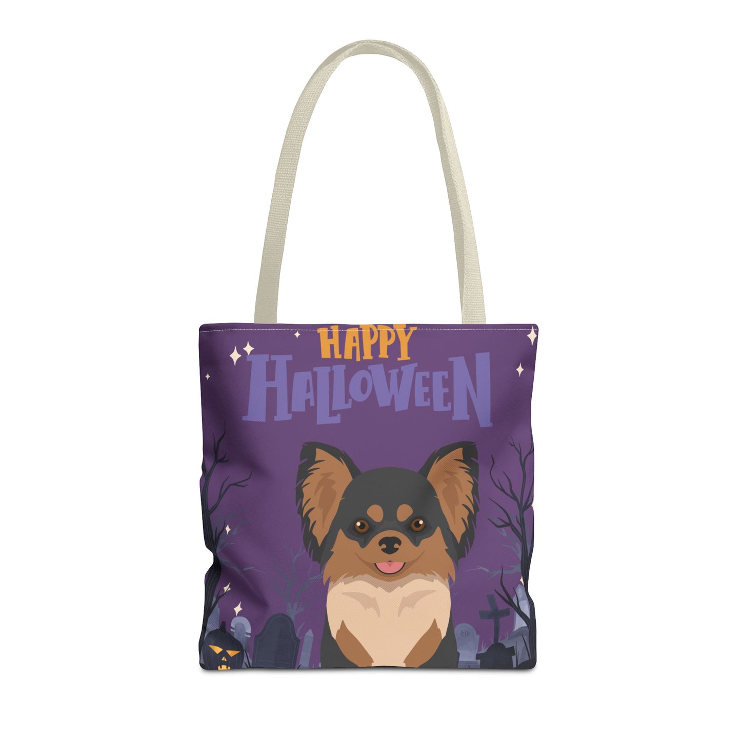Chihuahua Dog Happy Halloween Tote Bag 16x16
