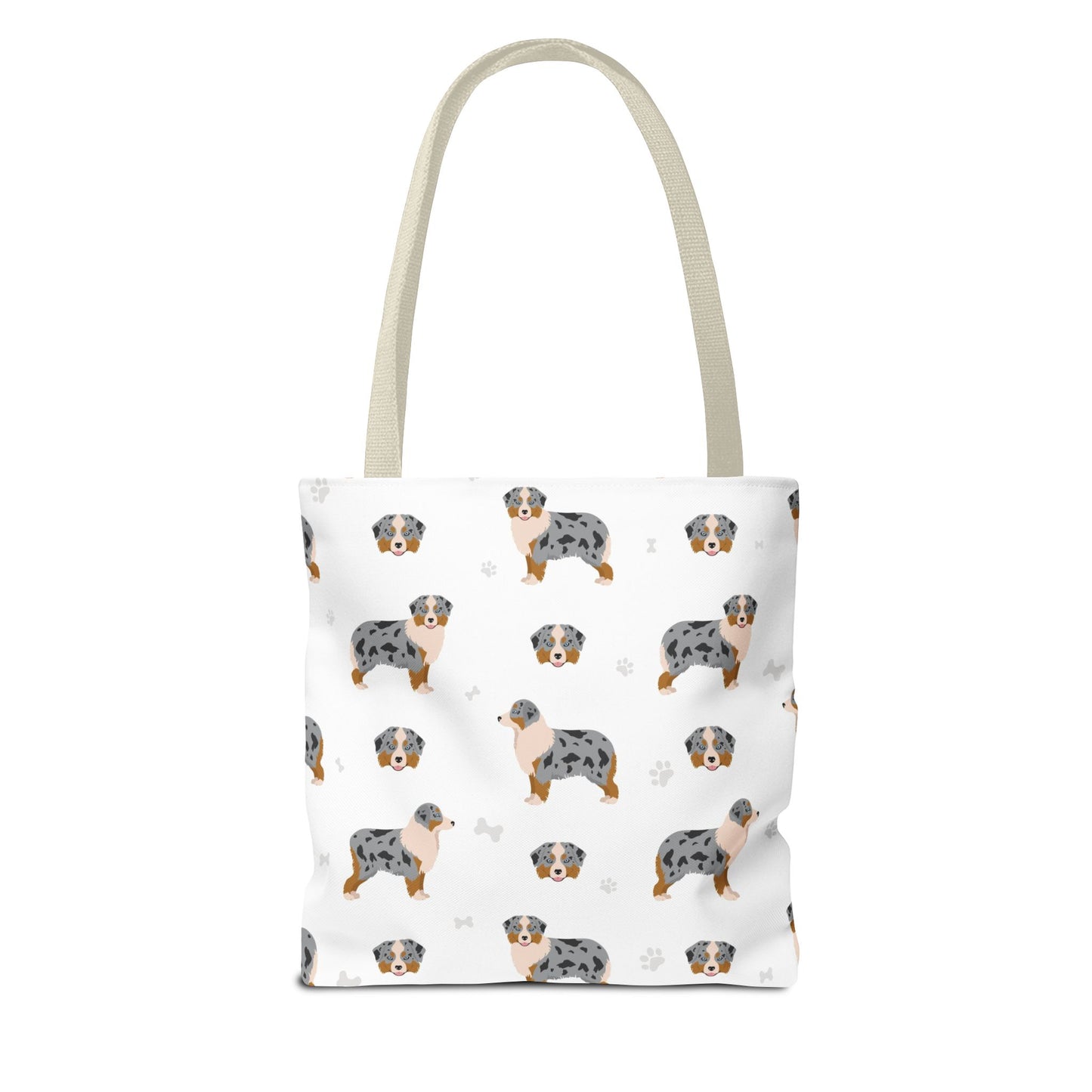 Miniature Australian Shepherd Dog Tote Bag, Aussie Dog Mom Gift