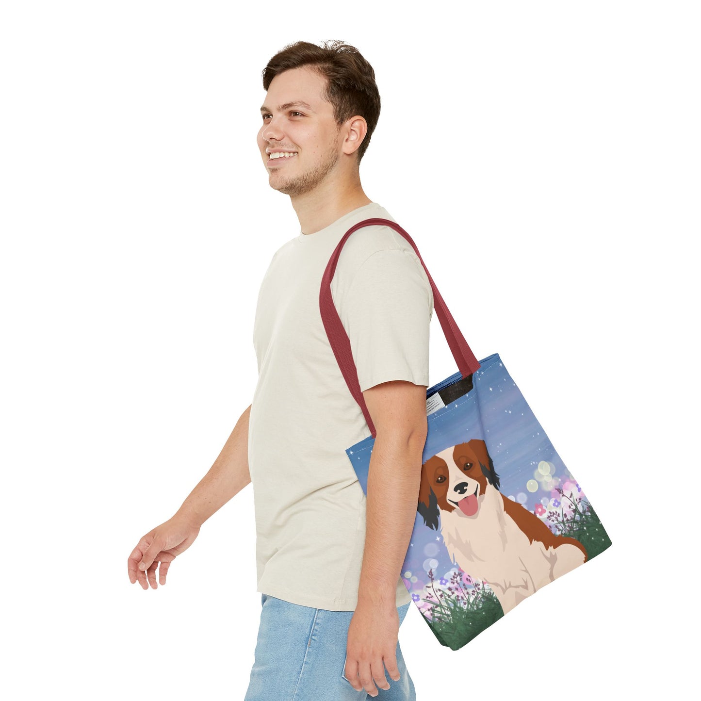 Kooikerhondje Dog Tote Bag 16x16