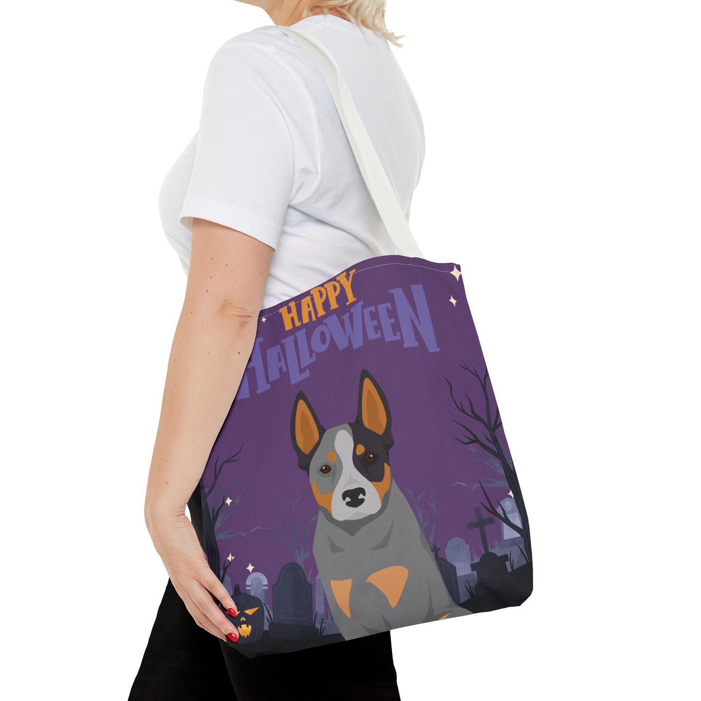 Australian Cattle Dog Dog Happy Halloween Tote Bag 16x16