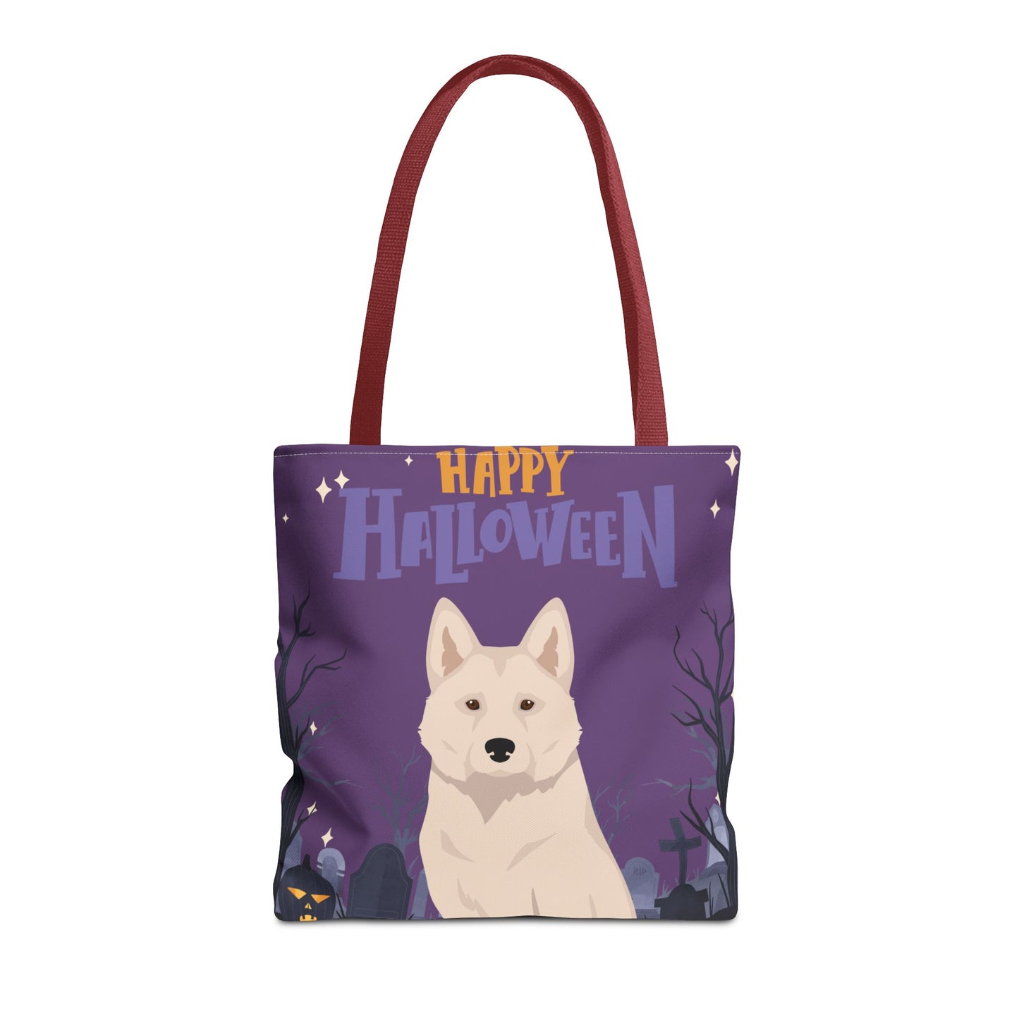 Alaskan Husky Dog Happy Halloween Tote Bag 16x16