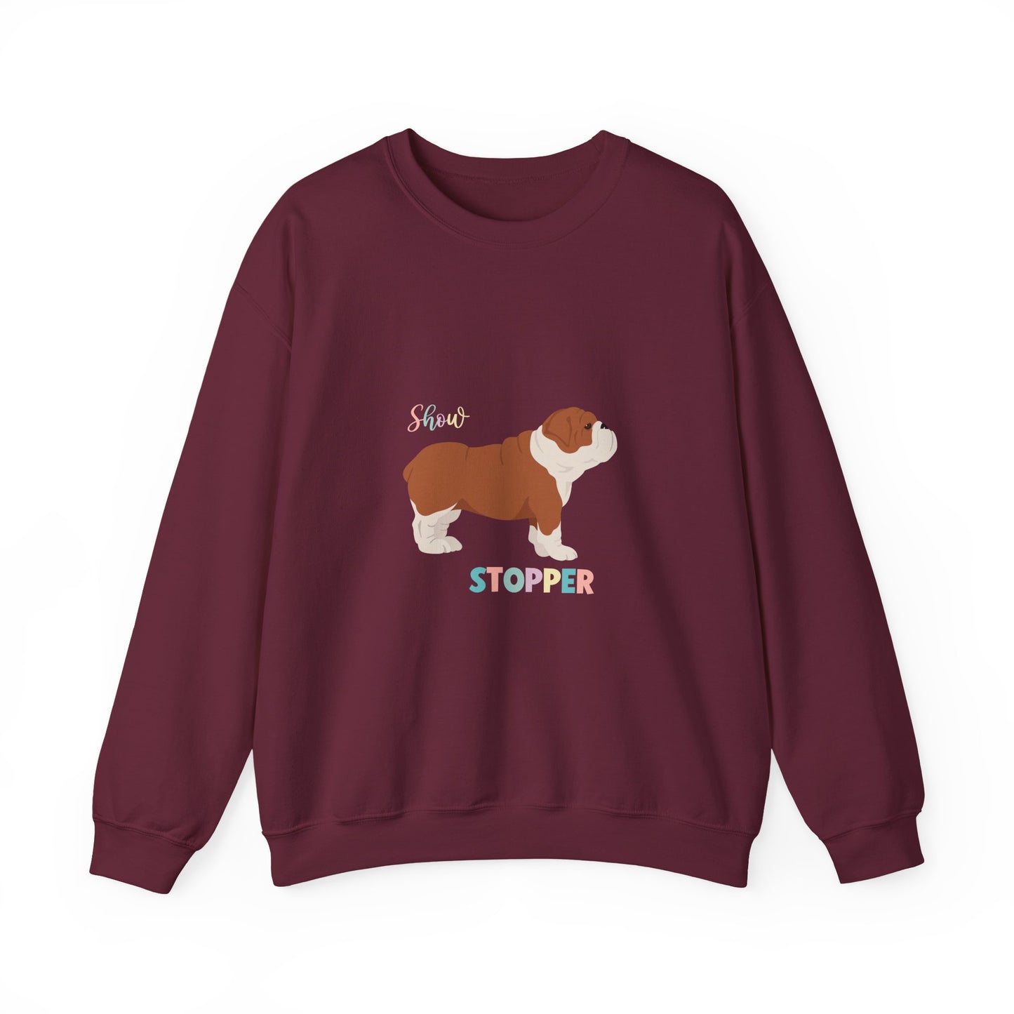 Bulldog Dog Unisex Heavy Blend Crewneck Sweatshirt