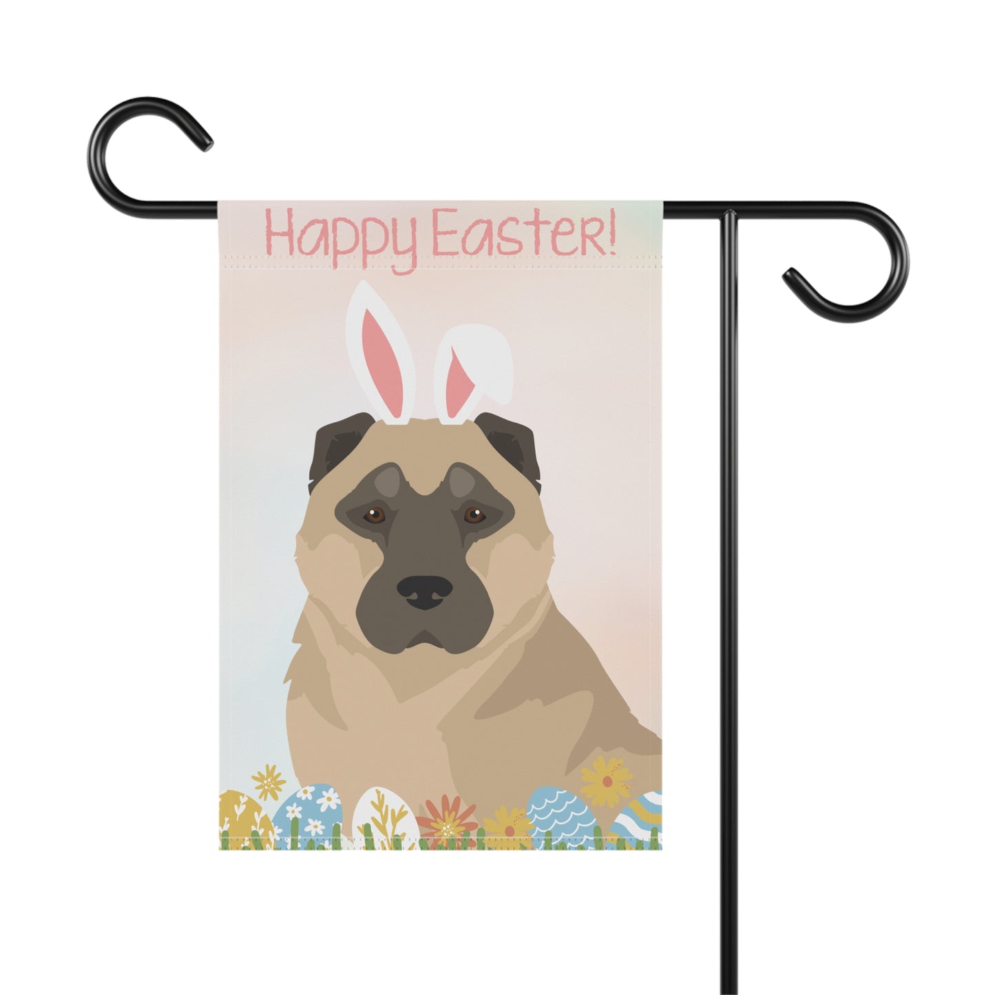 Armenian Gampr Dog Happy Easter Garden Flag